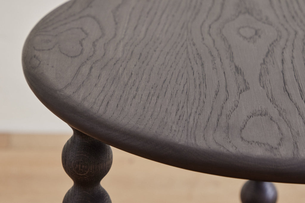 Nicky Kehoe - 2 - Tier Round Bobbin Side Table in Ebony