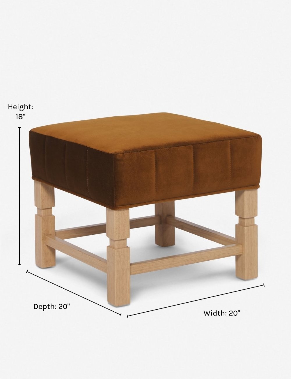 Lulu and Georgia - Ambleside Ottoman by Ginny Macdonald