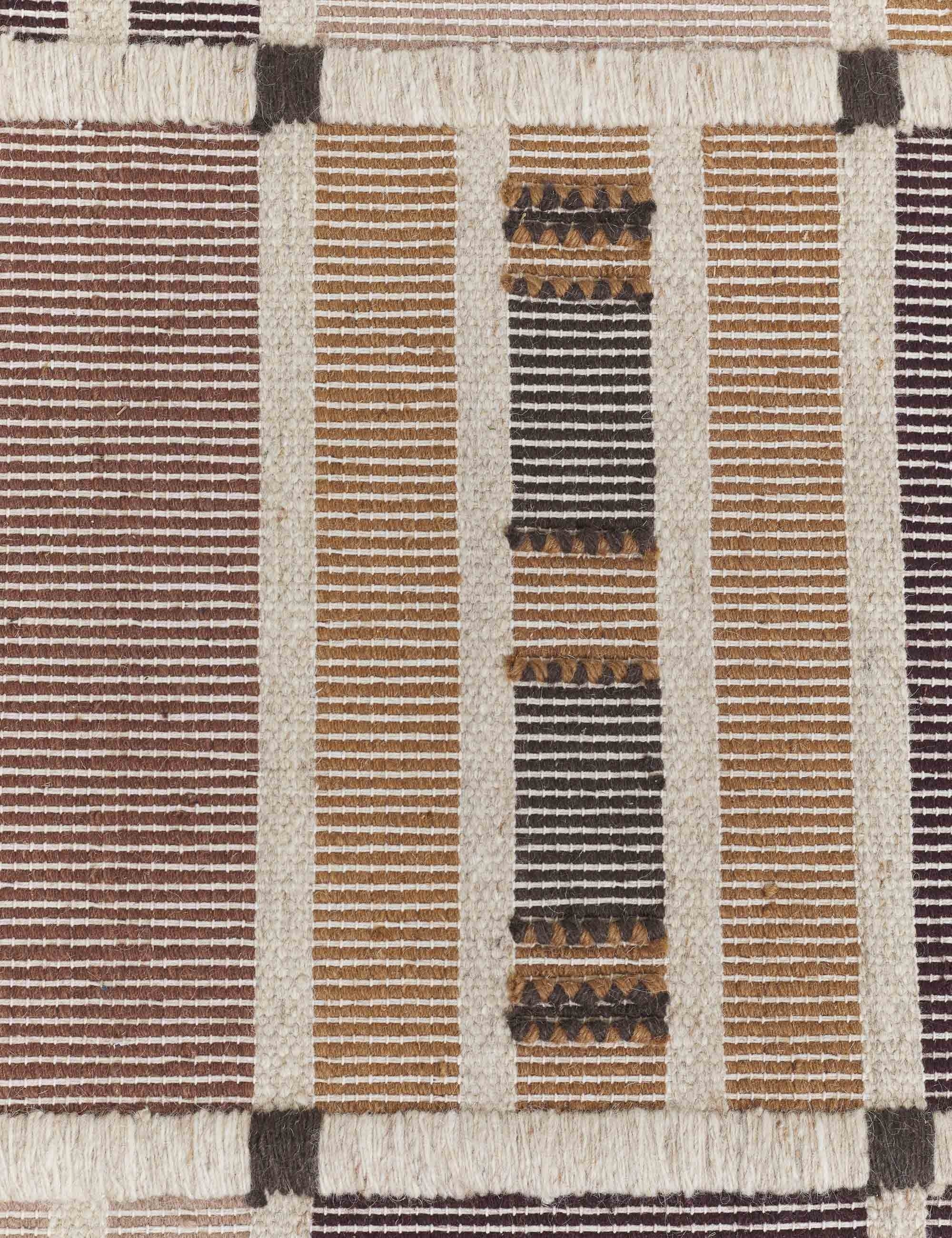 Lulu and Georgia - Anni Flatweave Wool Rug Swatch 18" x 18" by Nina Freudenberger