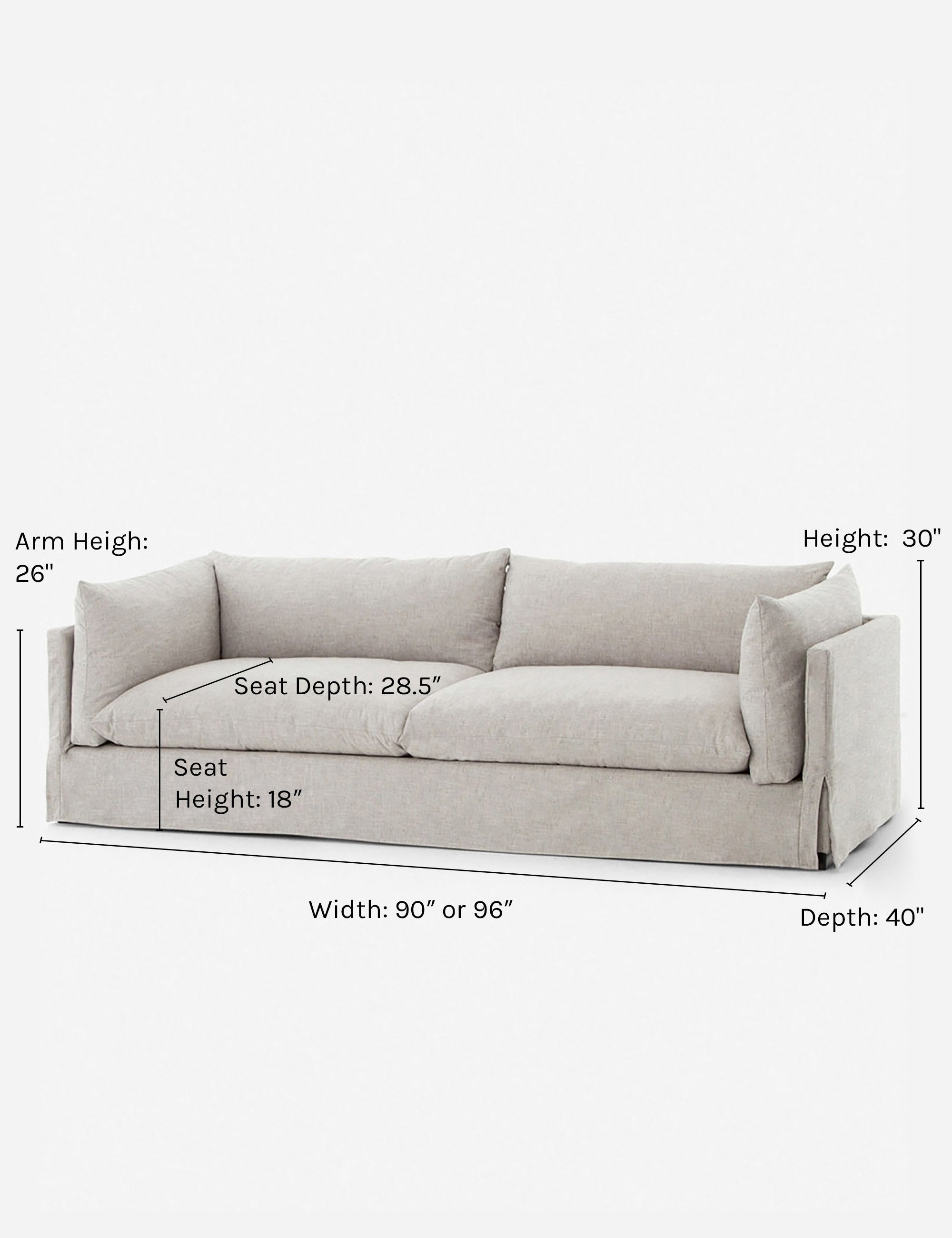 Lulu and Georgia - Arlen Slipcover Sofa
