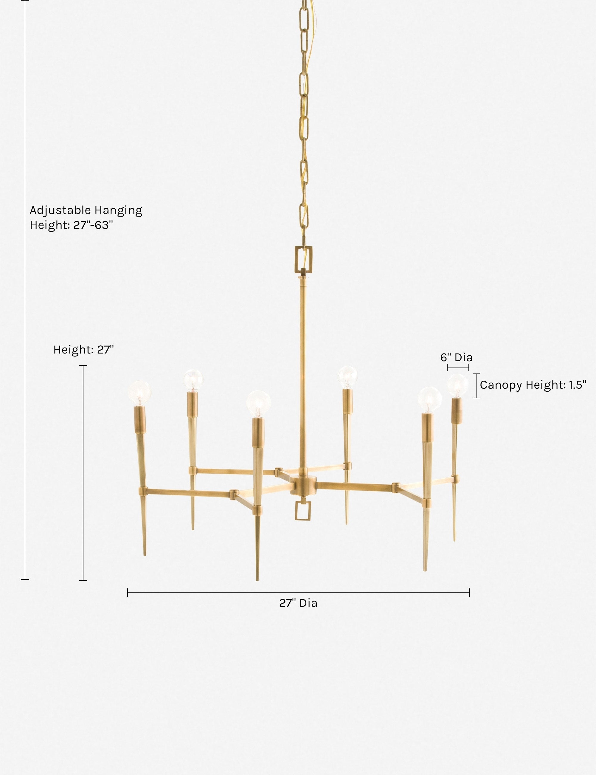 Lulu and Georgia - Auburn Chandelier by Arteriors