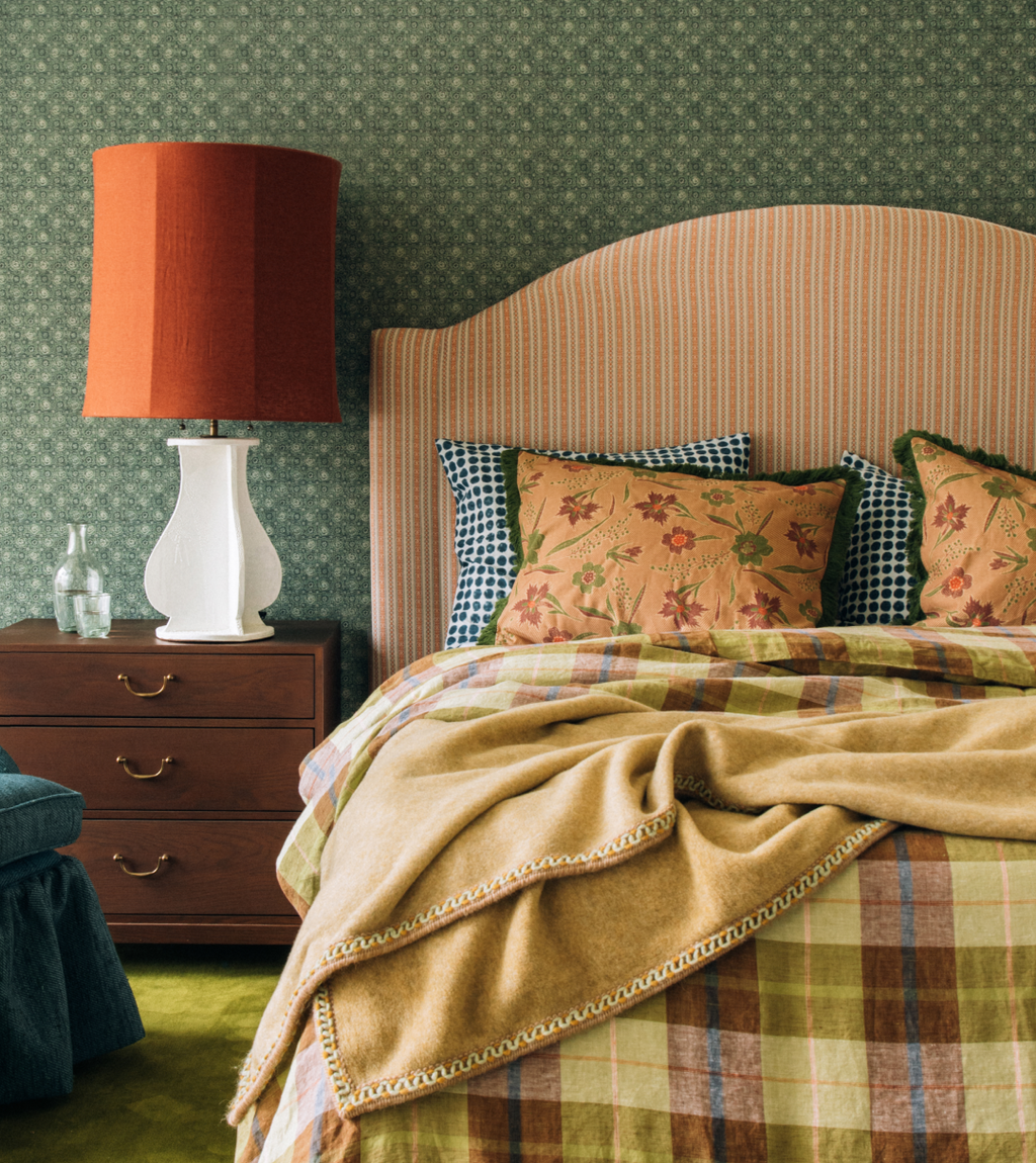 Nicky Kehoe - Italian Bamboo Throw in Saffron