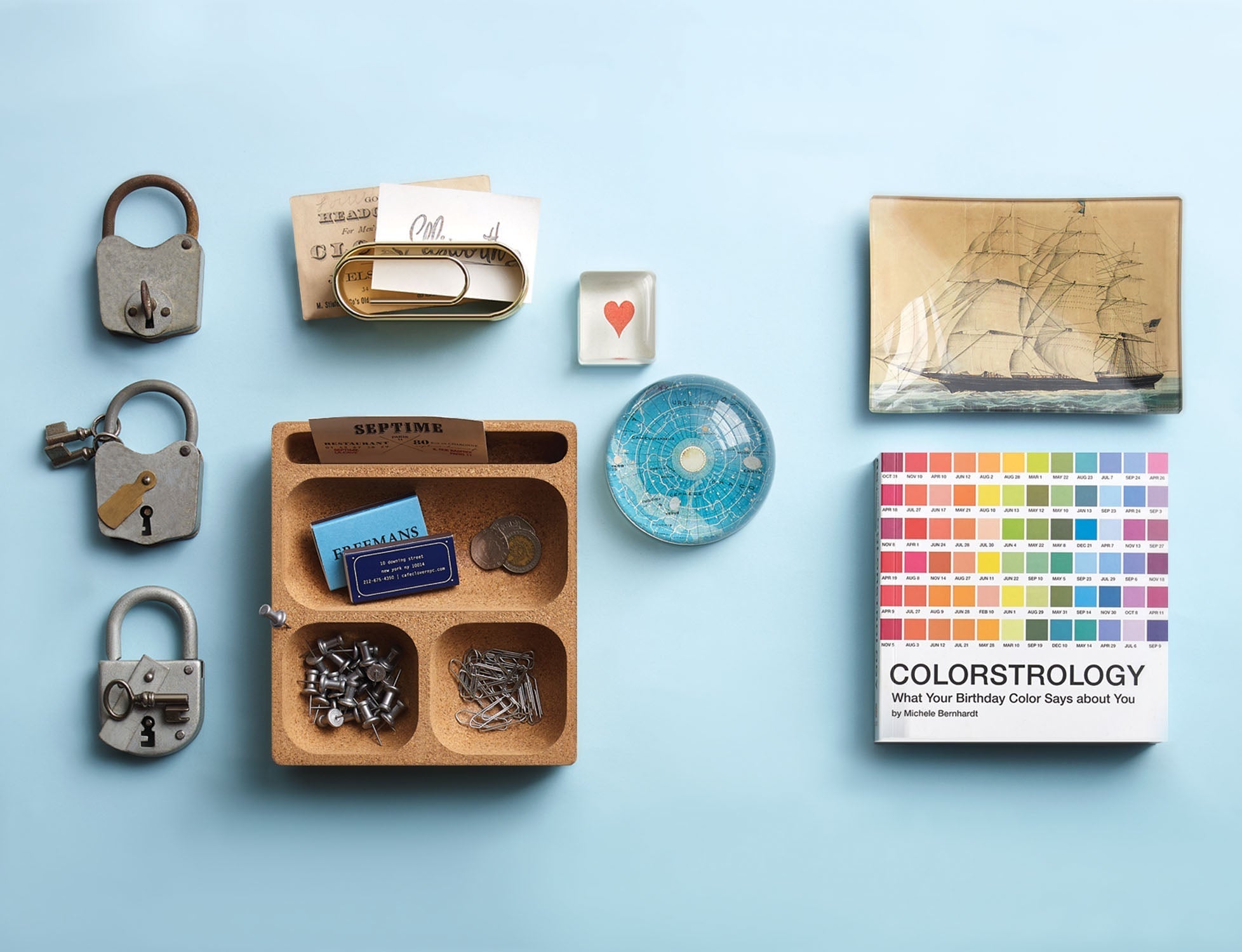 Jayson Home - Blue Universe Paperweight