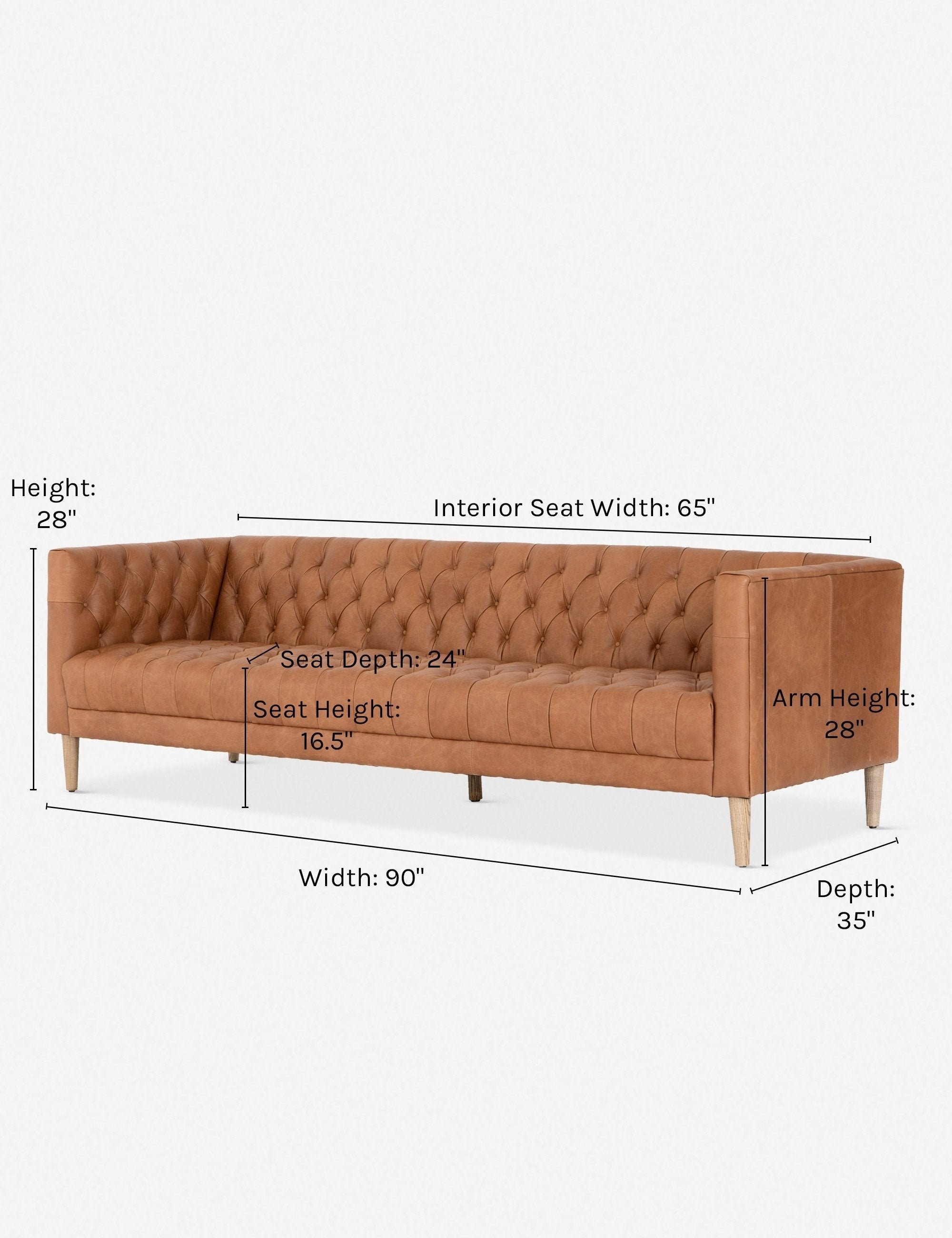 Lulu and Georgia - Breanne Leather Sofa
