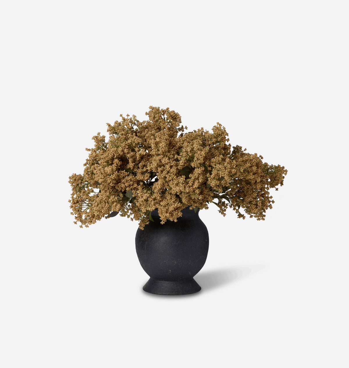 Amber Interiors - Faux Butterfly Bush Bundle in Large Barro Vase