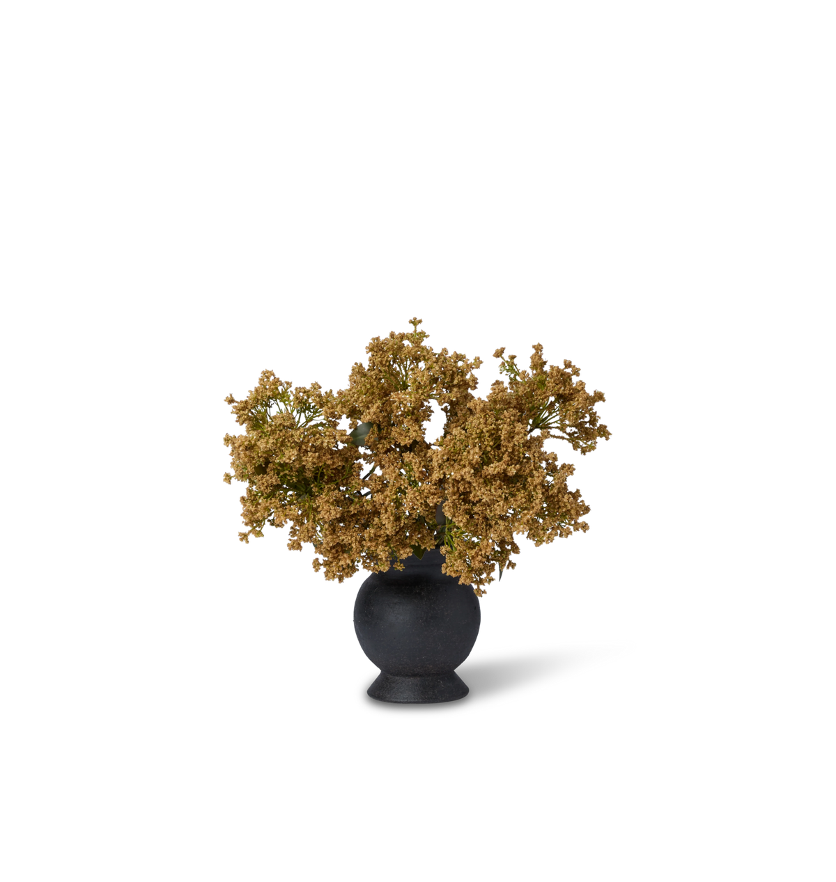 Amber Interiors - Faux Butterfly Bush Bundle in Small Barro Vase