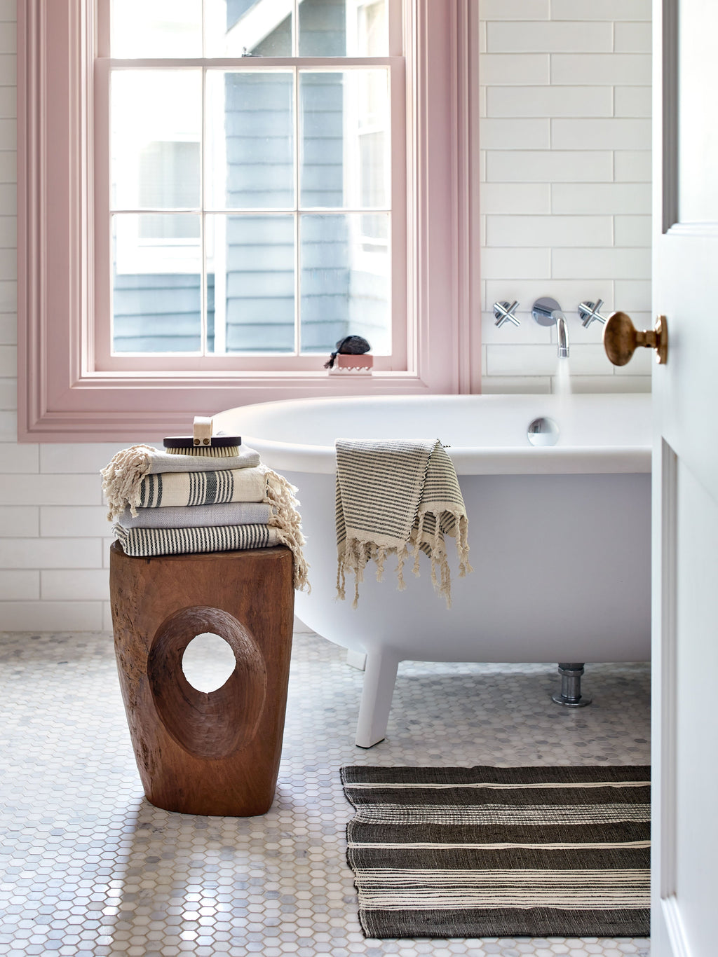 Jayson Home - Carved Eye Stool