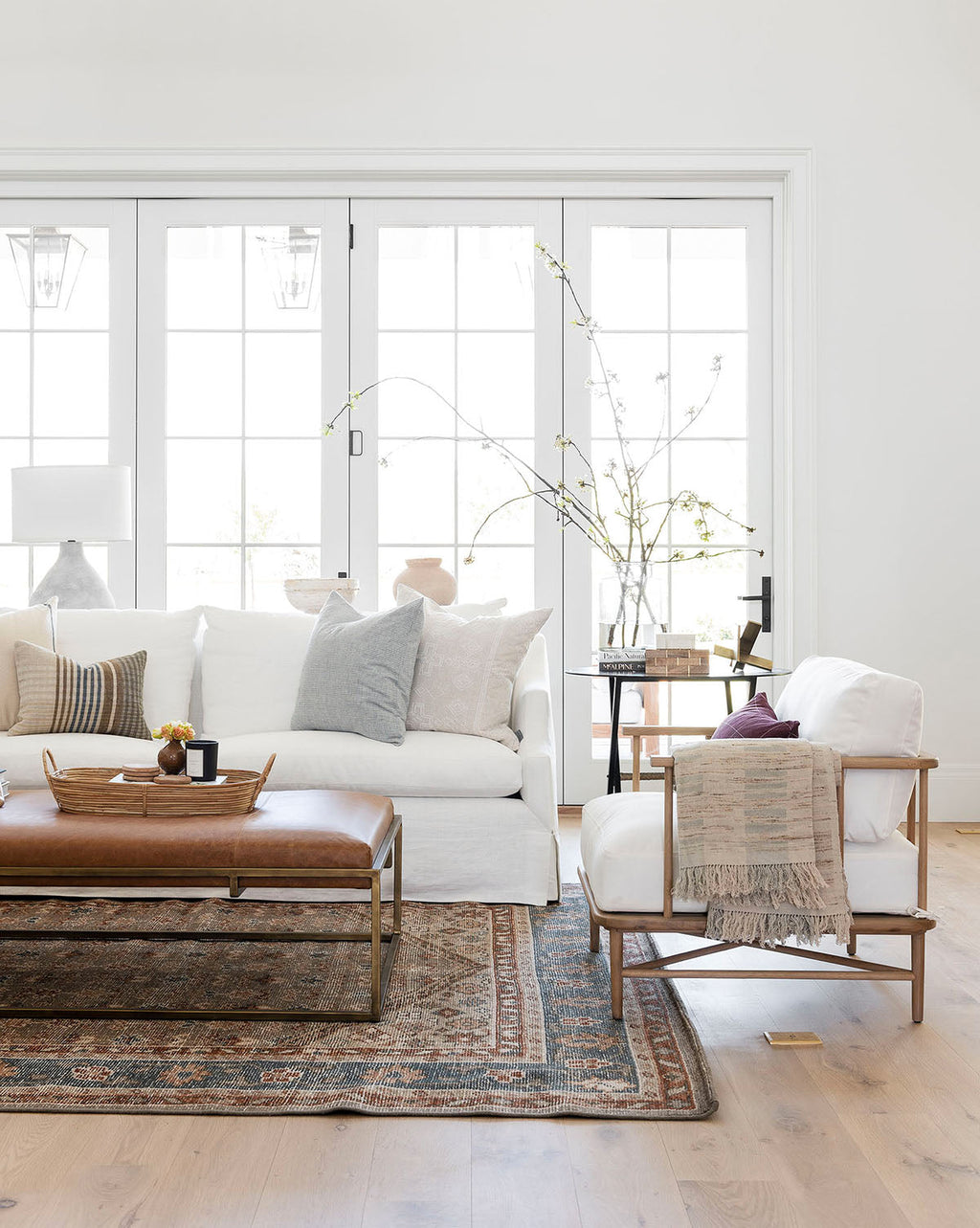 McGee & Co - Harlow Leather Coffee Table