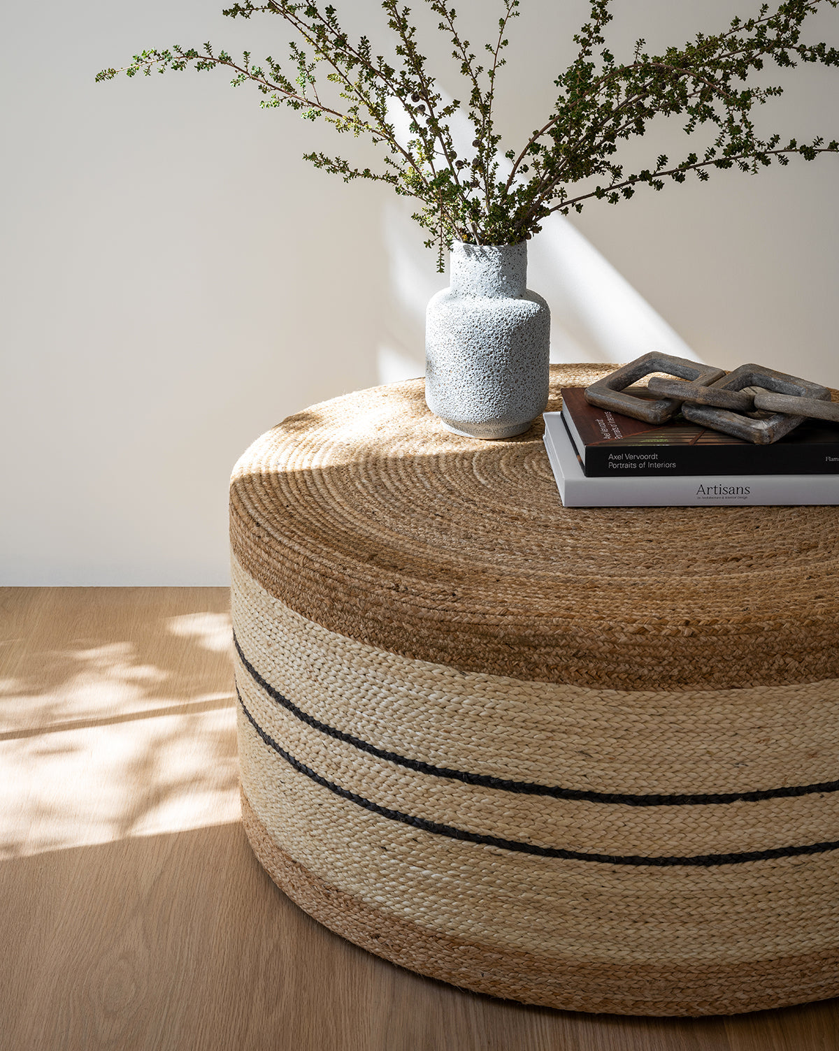 McGee & Co - Brynlee Woven Ottoman