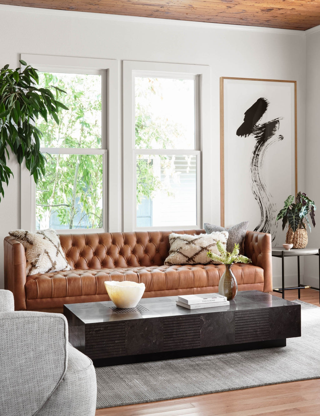Lulu and Georgia - Breanne Leather Sofa