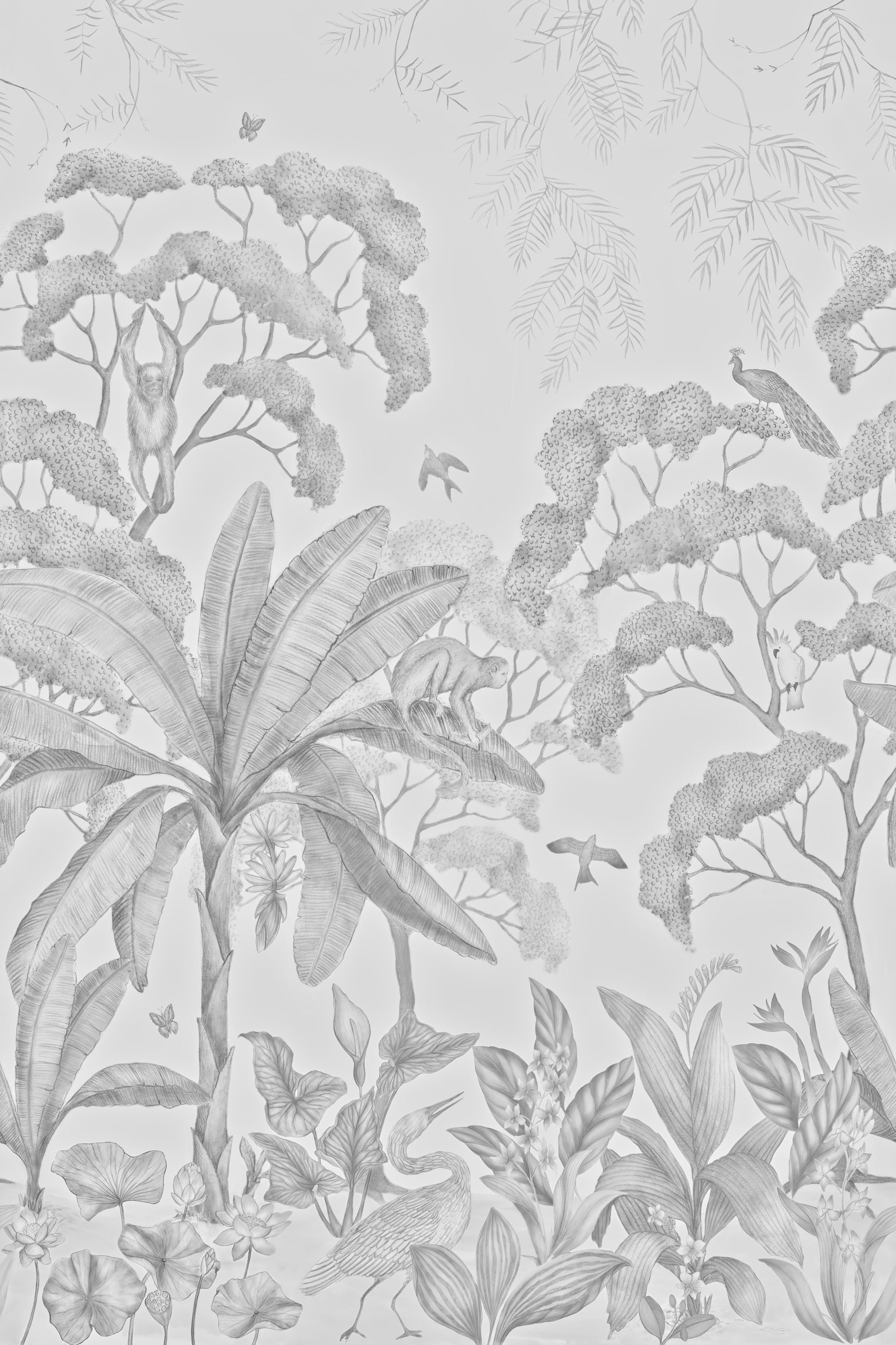 Lulu and Georgia - Jungle Wallpaper Mural