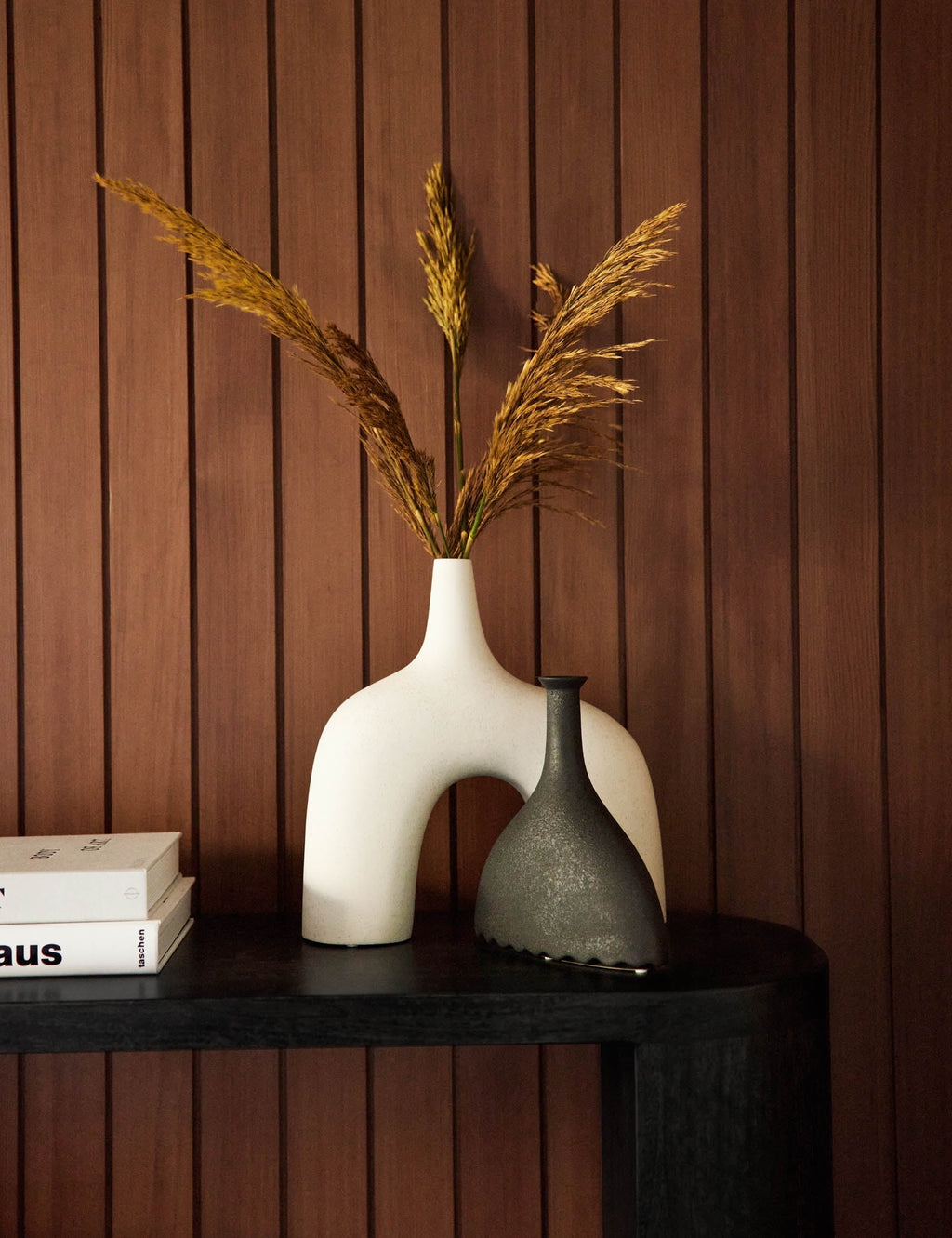 Lulu and Georgia - Noelle Geometric Decorative Vase, Black by Lemieux et Cie