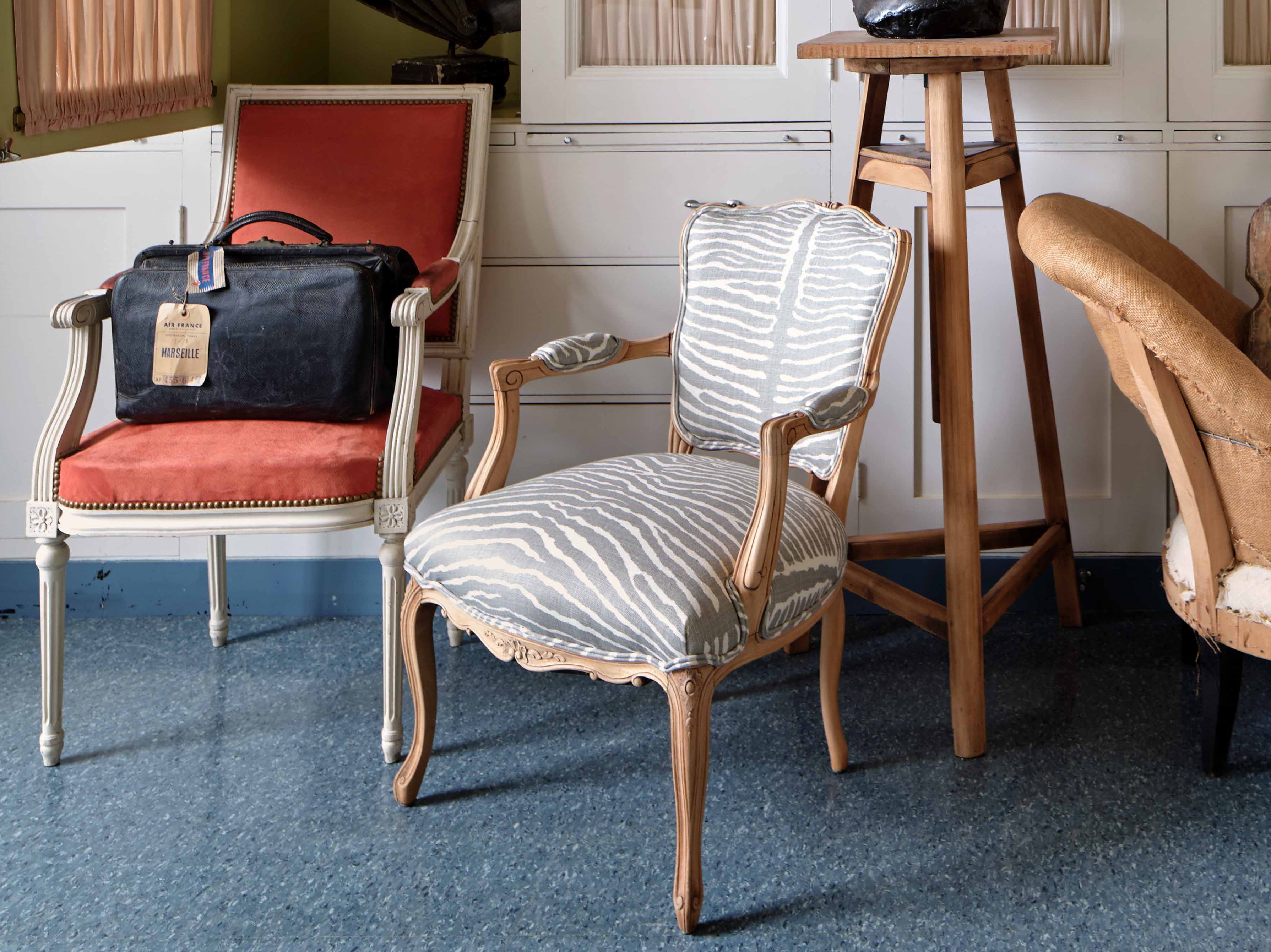 Jayson Home - Antique Le Zebre Armchair