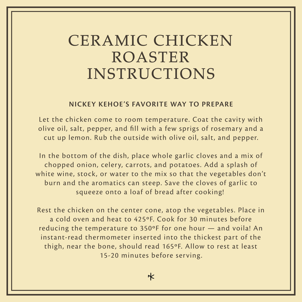 Nicky Kehoe - Ceramic Chicken Roaster