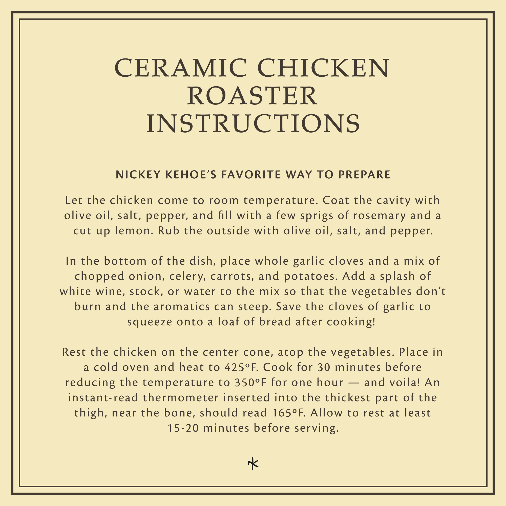 Nicky Kehoe - Ceramic Chicken Roaster