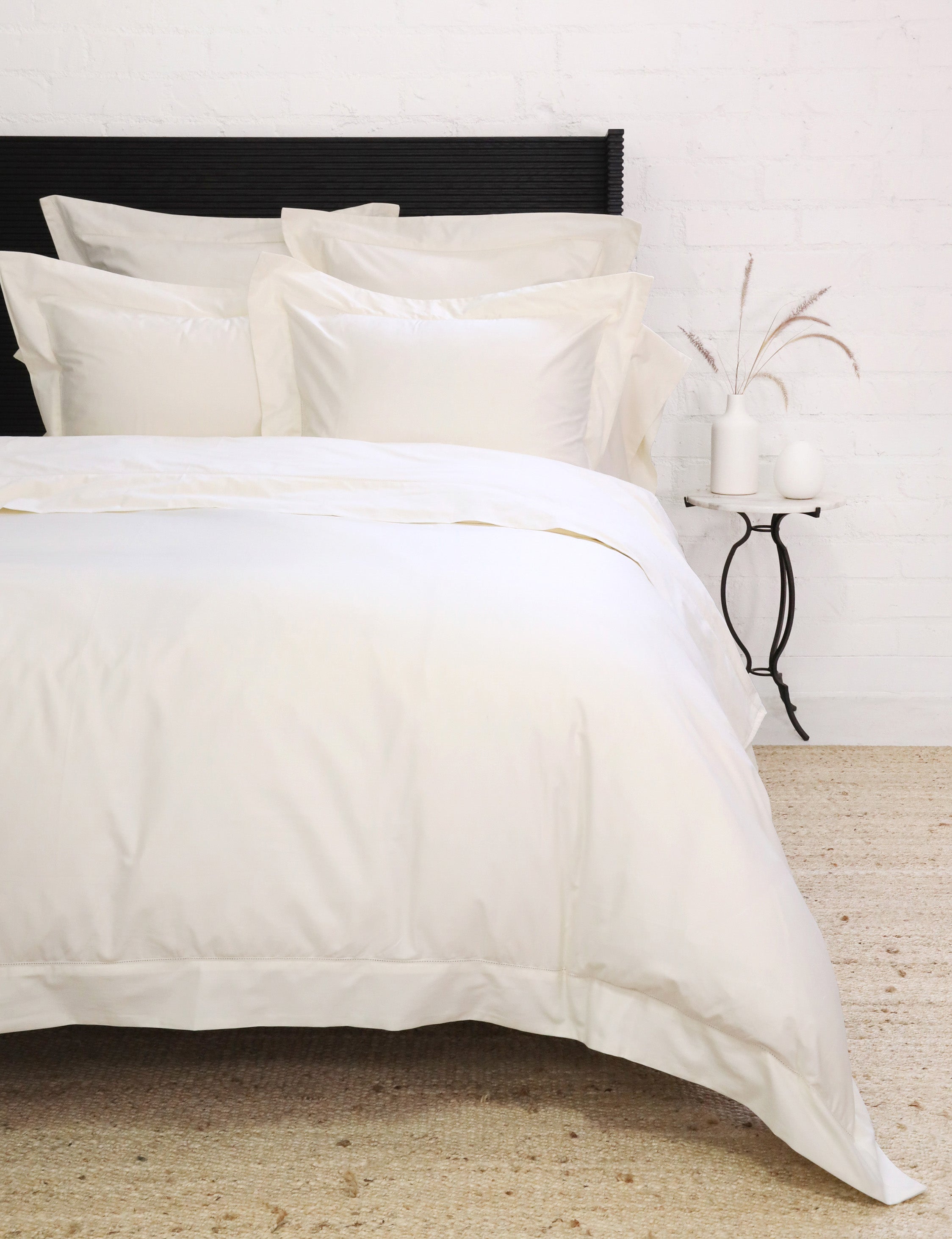 Lulu and Georgia - Classico Hemstitch Cotton Sateen Sham by Pom Pom at Home