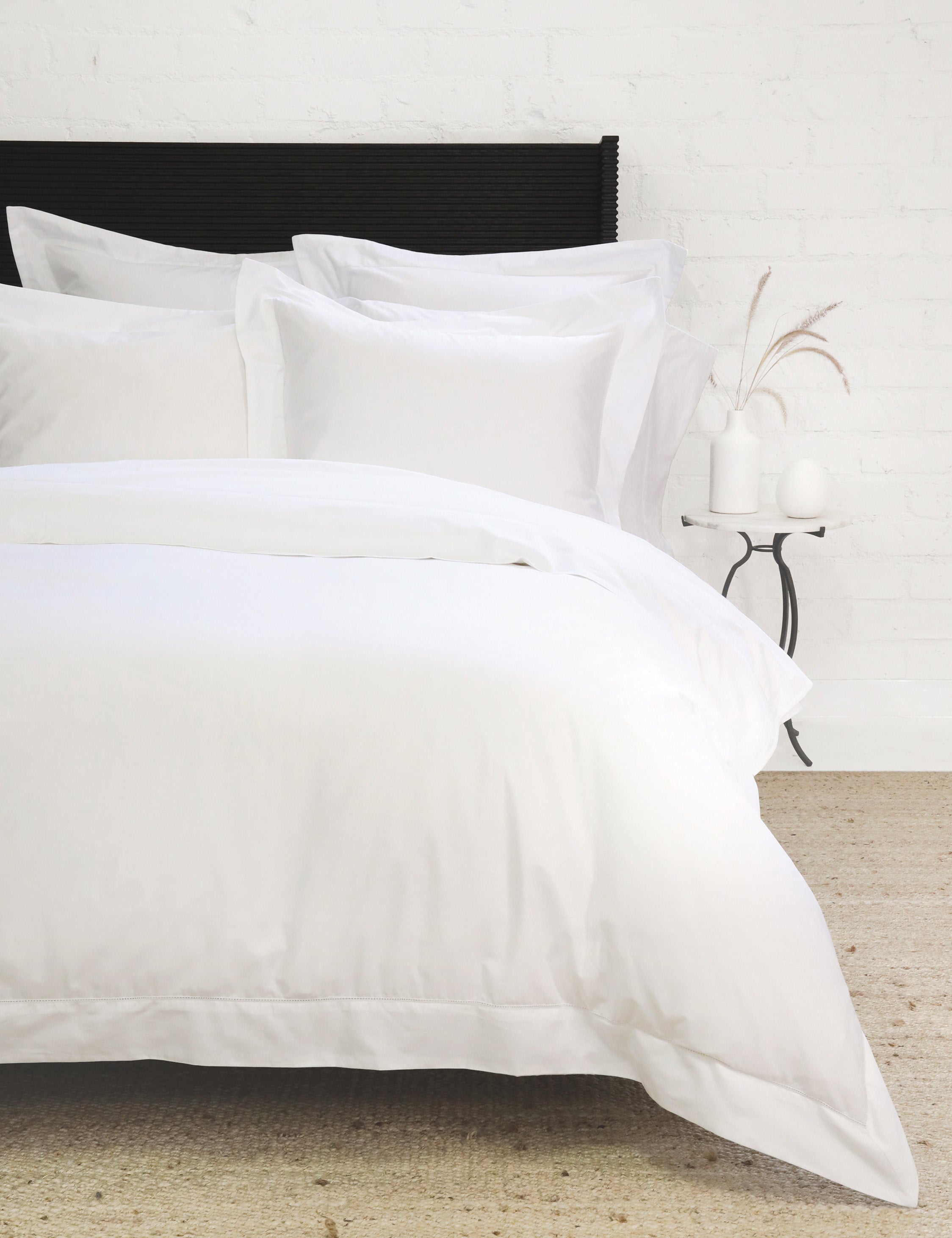Lulu and Georgia - Classico Hemstitch Cotton Sateen Duvet Set by Pom Pom at Home