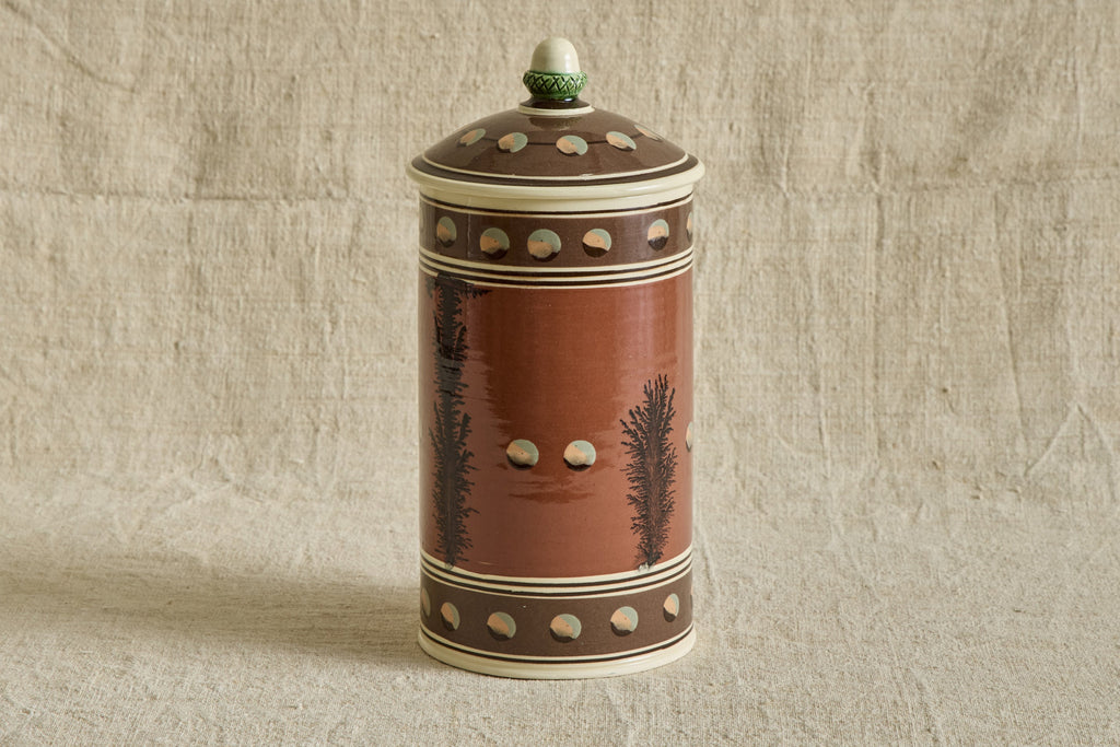 Nicky Kehoe - Large Mochaware Canister in Red Brick