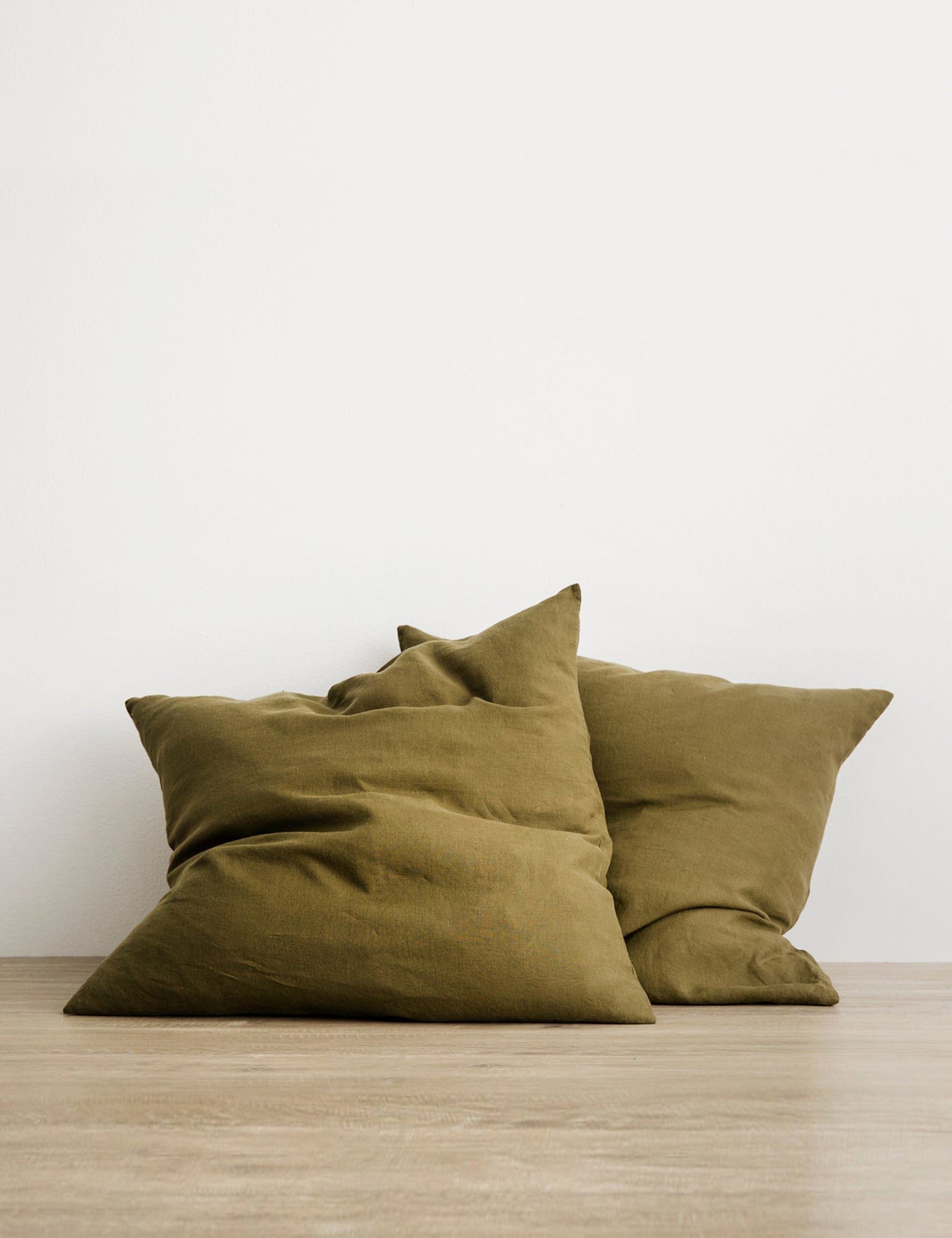Lulu and Georgia - European Flax Linen Euro Pillowcases (Set of 2) by Cultiver