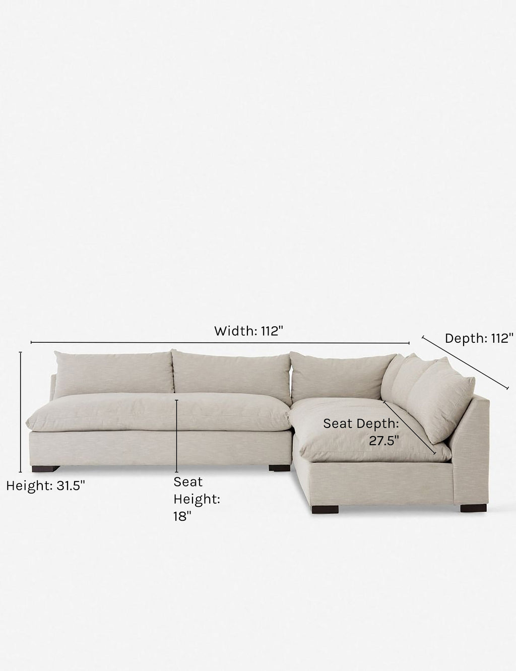 Lulu and Georgia - Decima Sectional Sofa