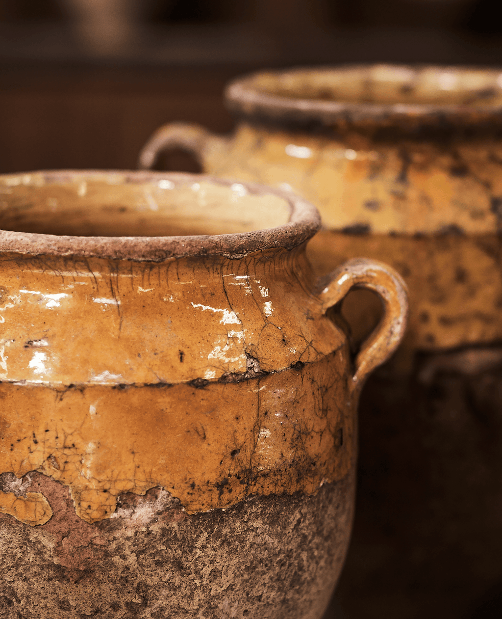 Olive Ateliers - Confit Jar - Yellow Ochre Glaze Assorted