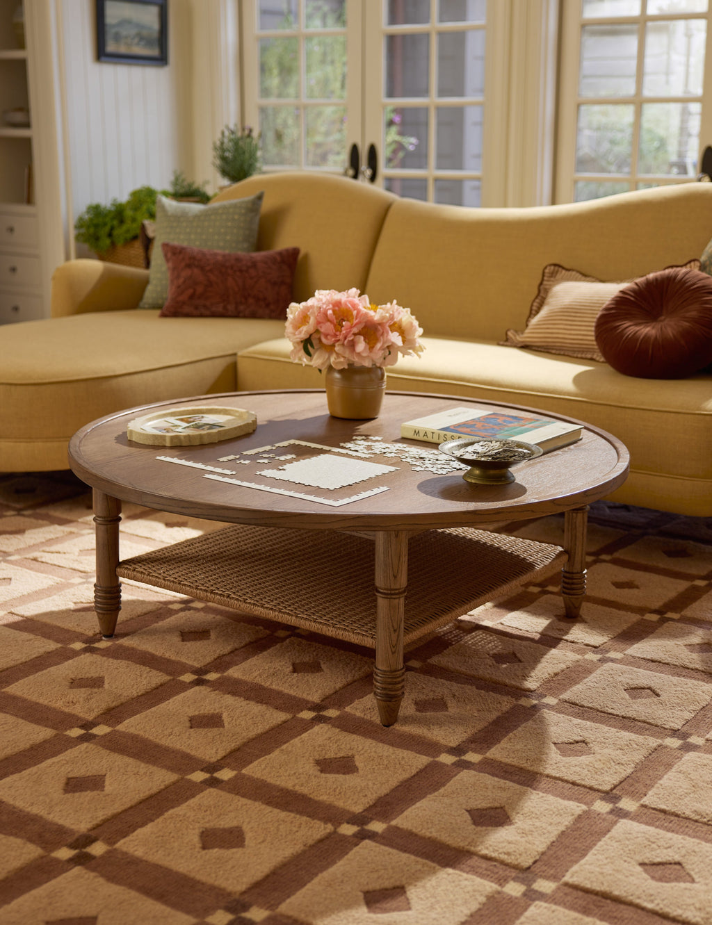 Lulu and Georgia - Bowland Round Coffee Table by Ginny Macdonald