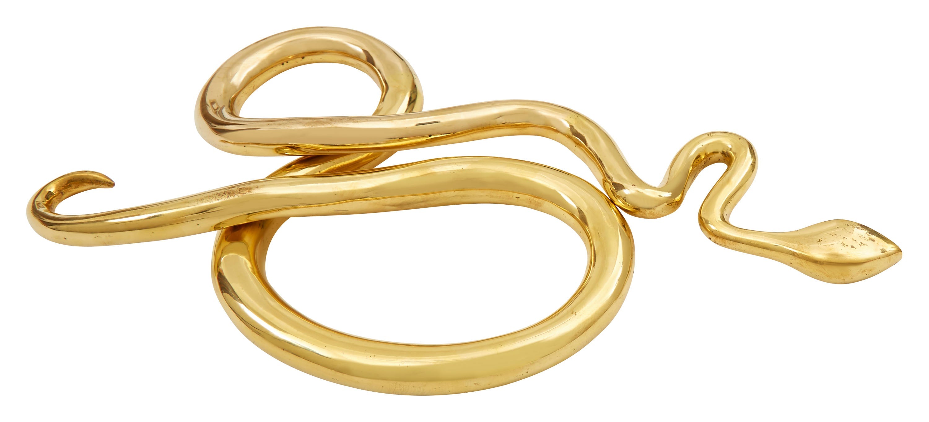 Jayson Home - Antiqued Brass Snake Sculpture