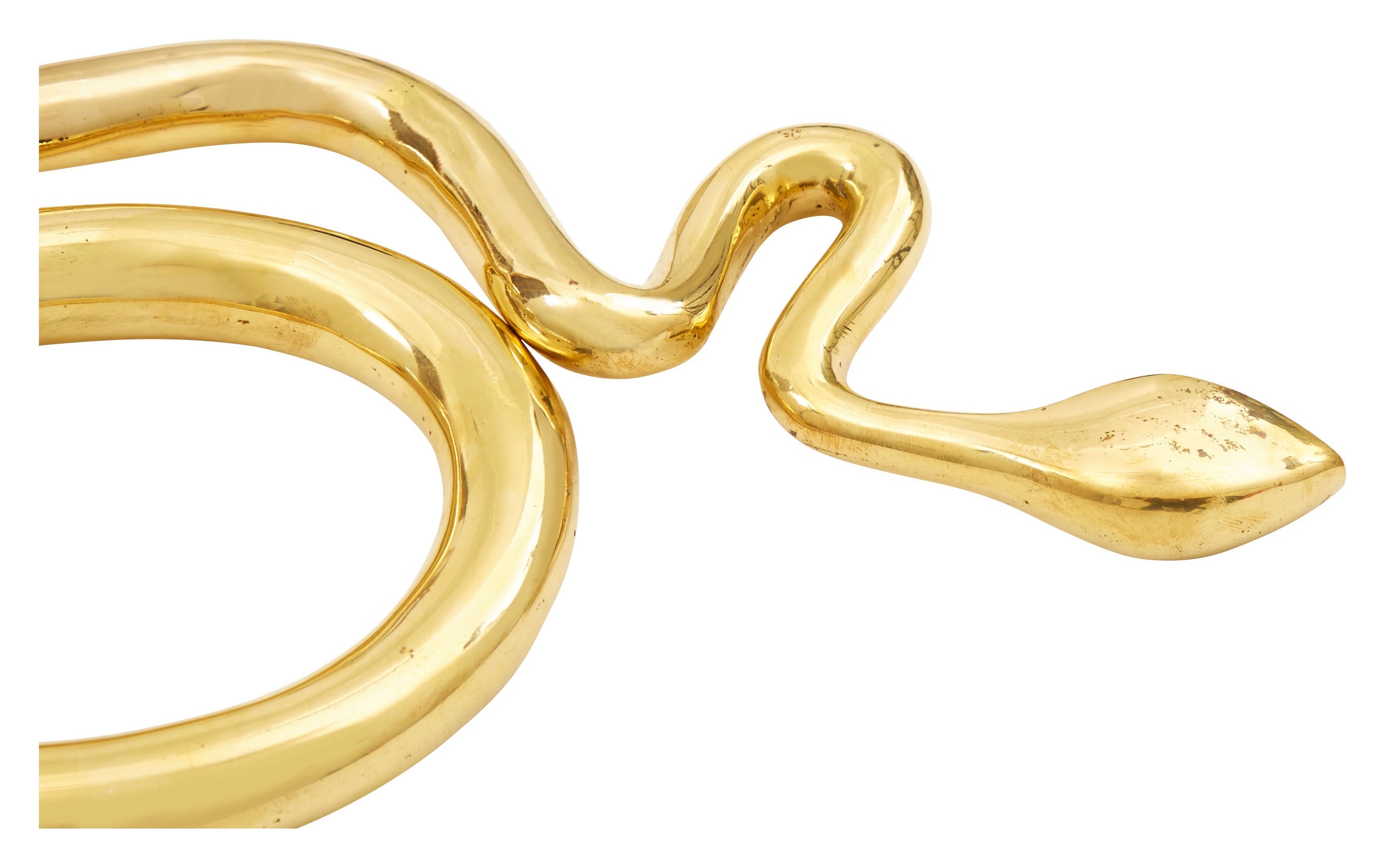 Jayson Home - Antiqued Brass Snake Sculpture