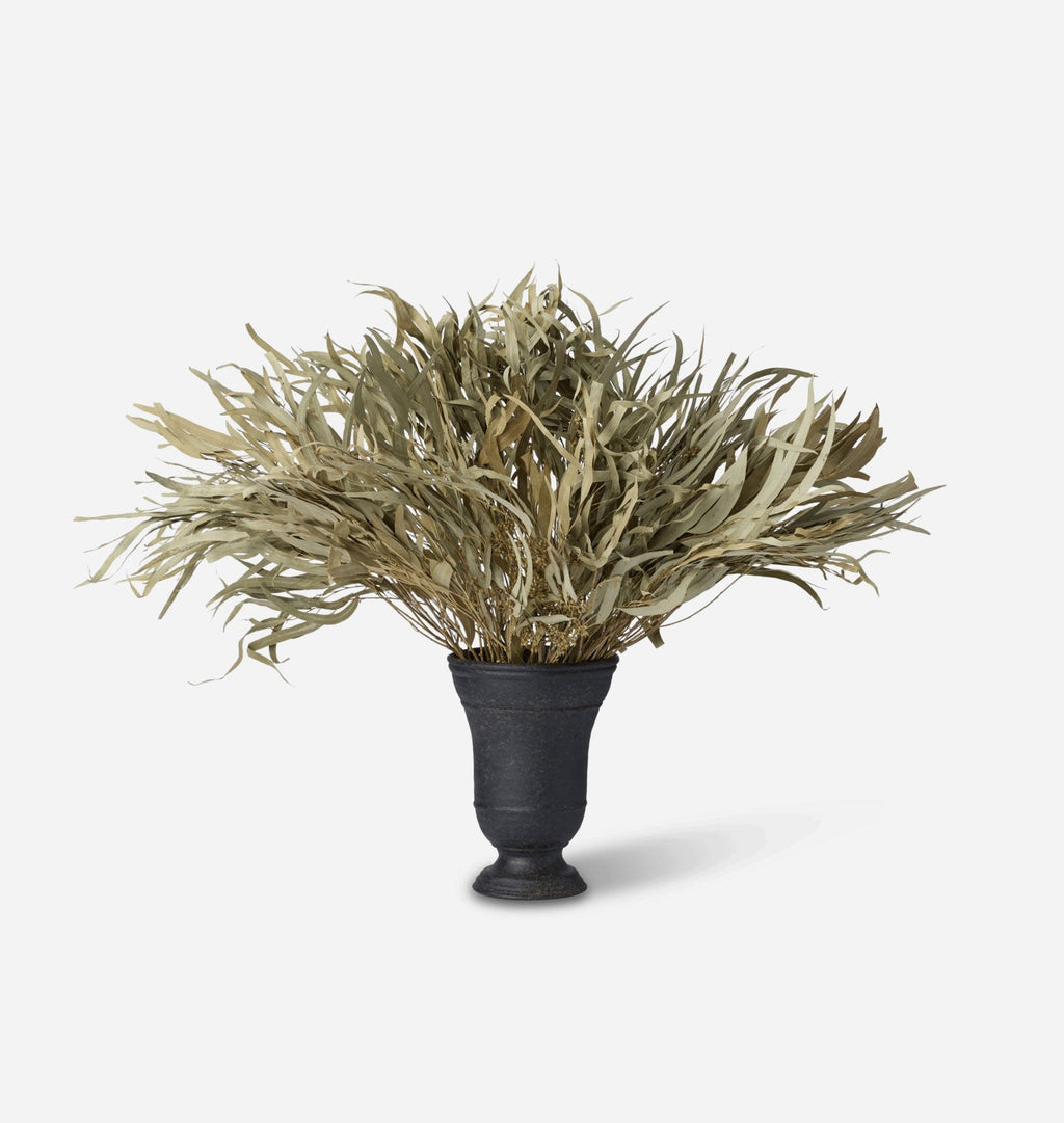 Amber Interiors - Dried Eucalyptus Bundle in Small Bergen Vase