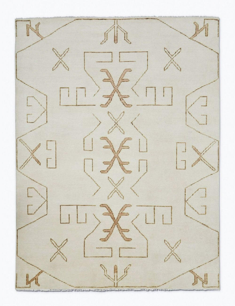 Lulu and Georgia - Evet Hand - Knotted Wool Rug Swatch 18" x 18"