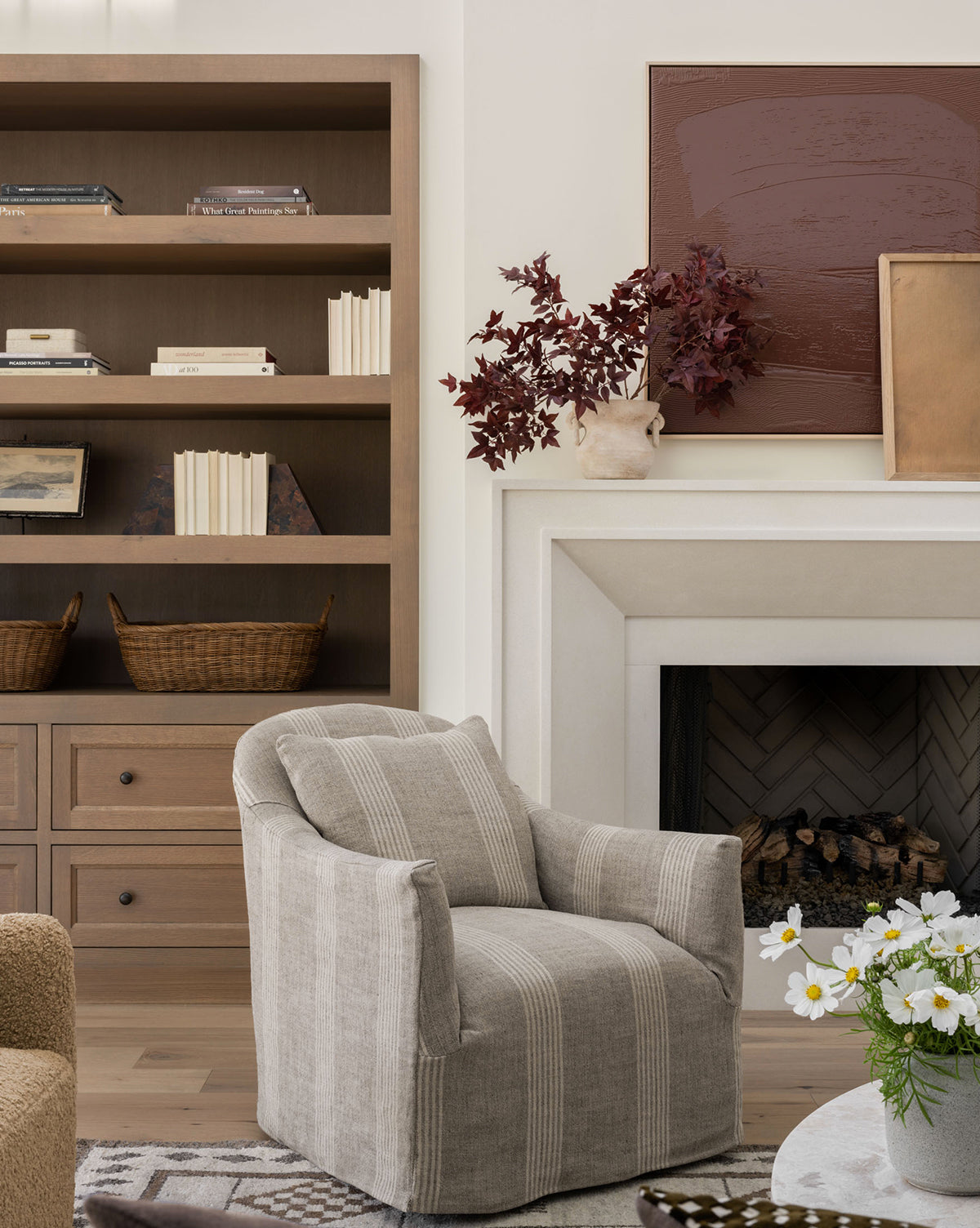 McGee & Co - Trudeaux Slipcover Swivel Chair