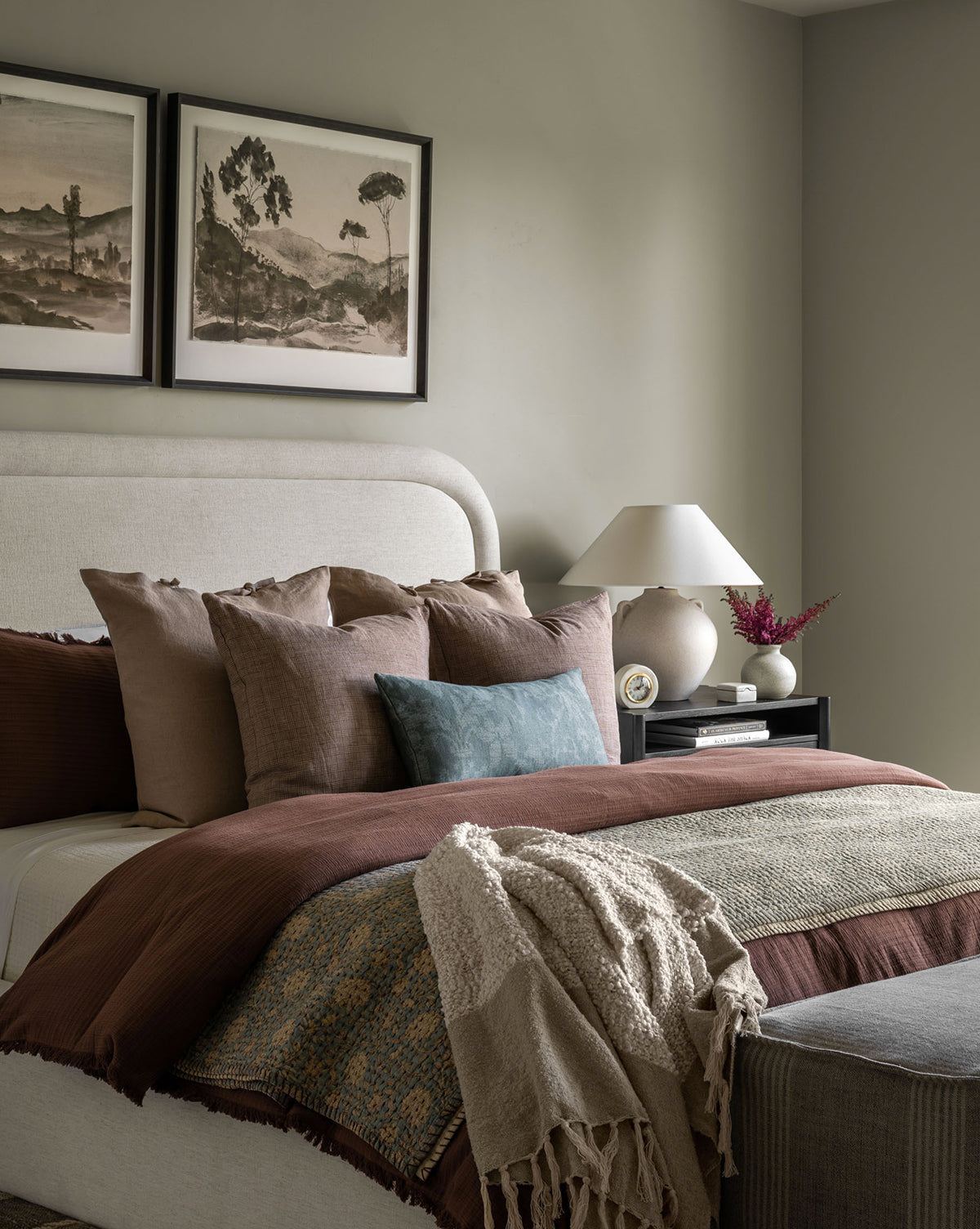 McGee & Co - Hendricks Chocolate Cotton Duvet Cover