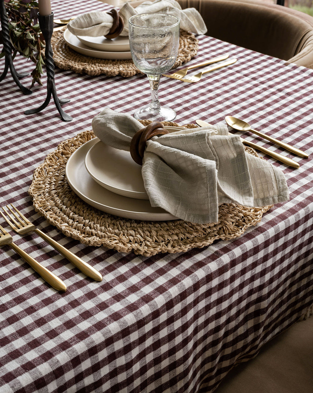 McGee & Co - Nevelyn Fringed Tablecloth