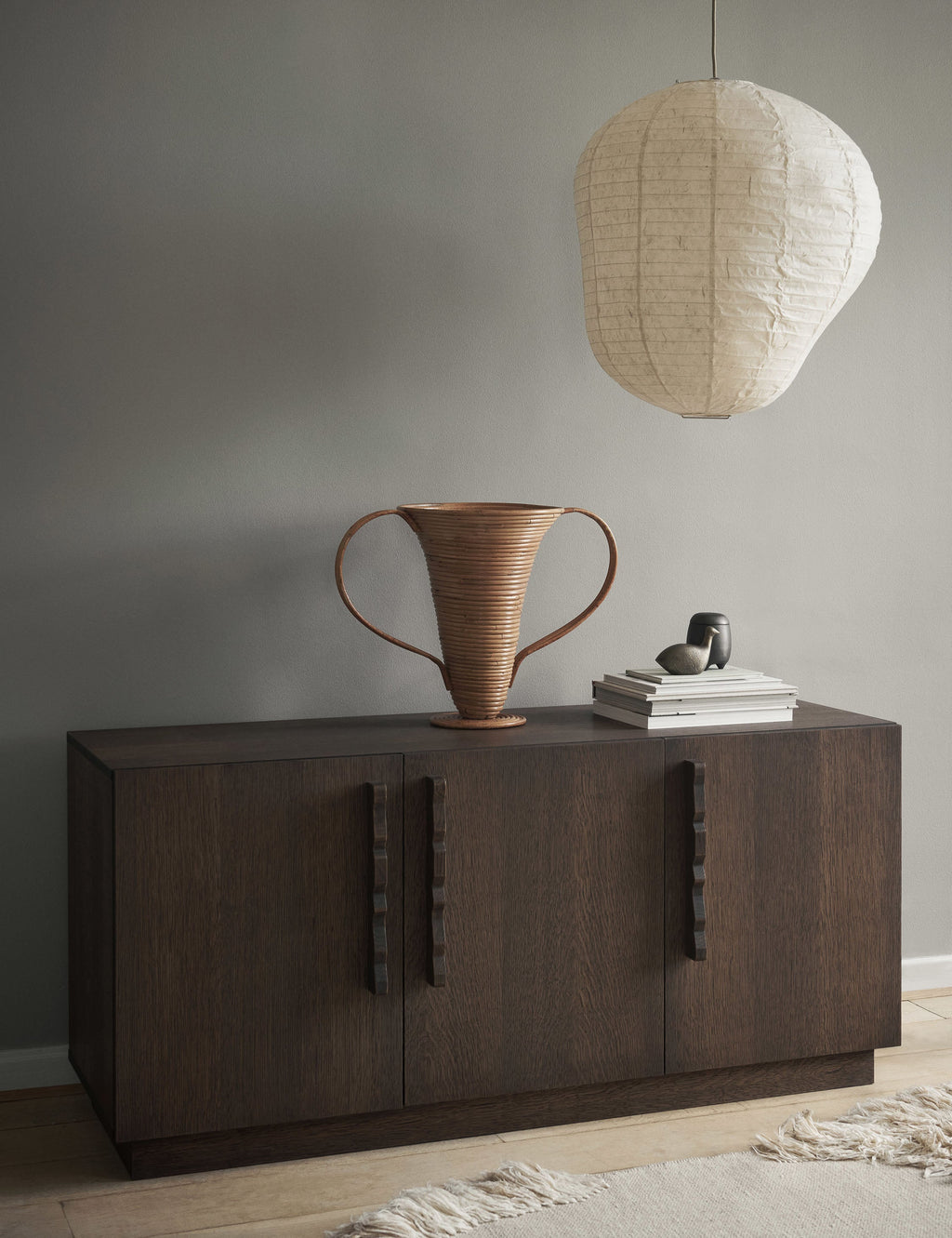 Lulu and Georgia - Amphora Decorative Rattan Vase by Ferm Living