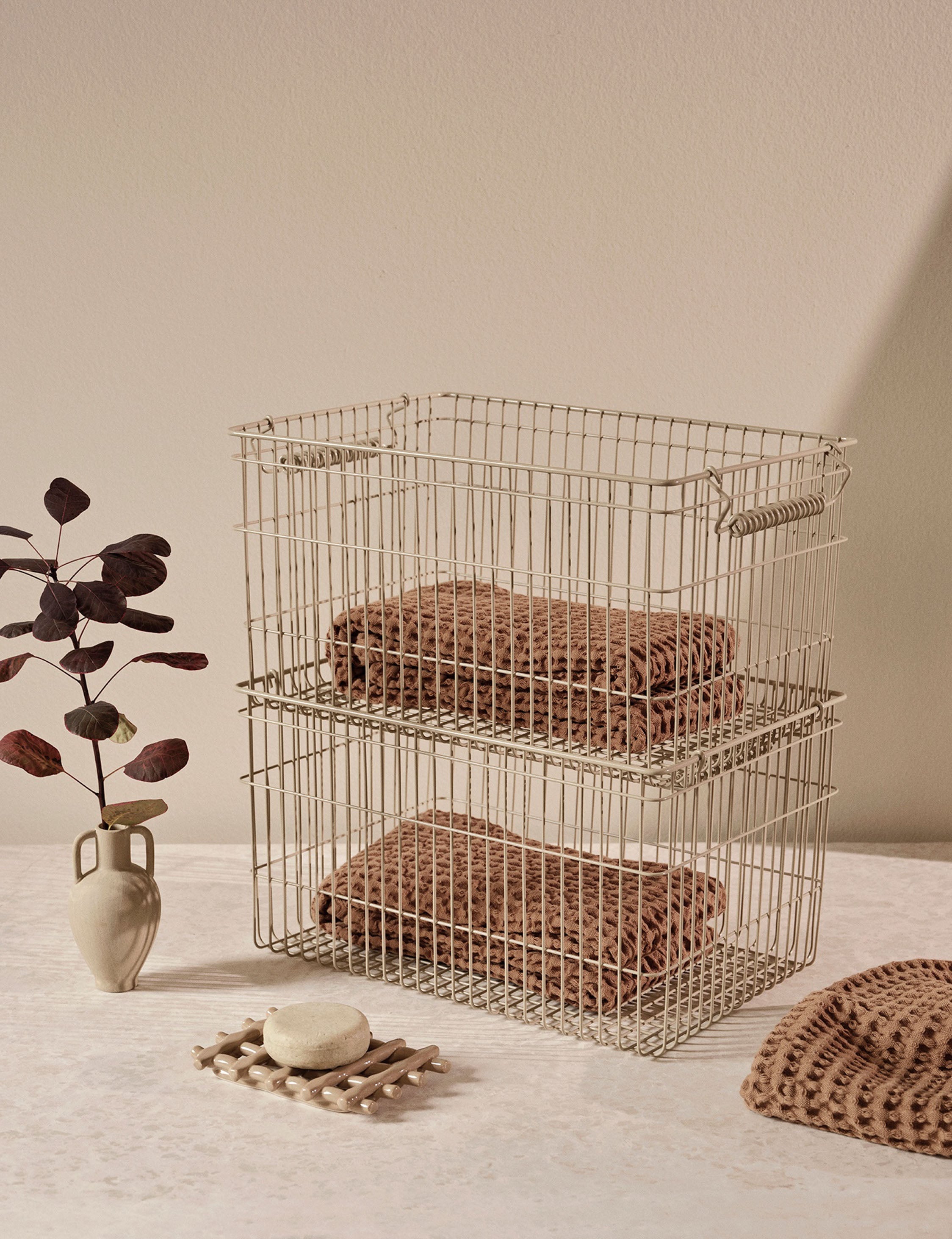 Lulu and Georgia - Cala Stackable Baskets (Set of 2) by Ferm Living