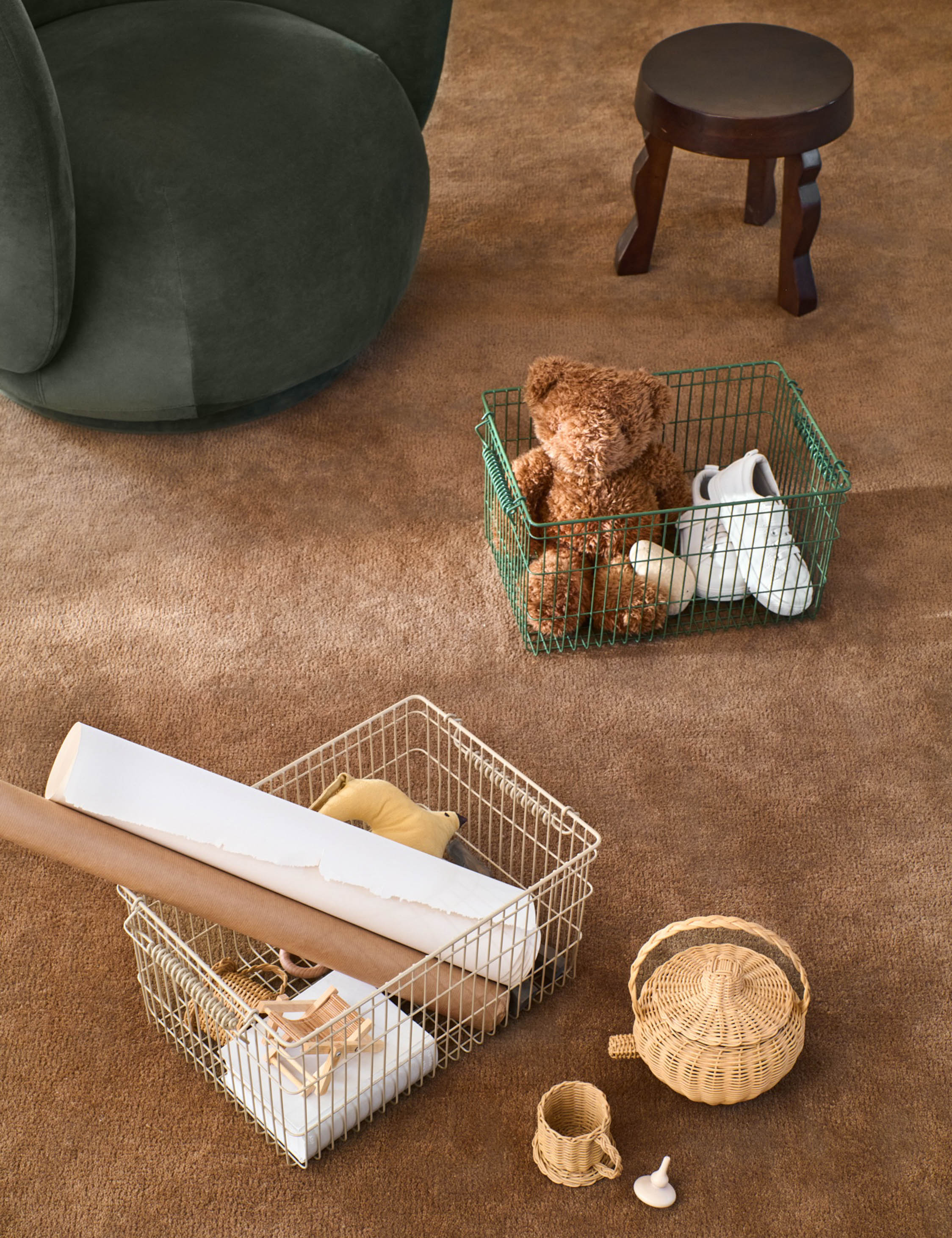 Lulu and Georgia - Cala Stackable Baskets (Set of 2) by Ferm Living