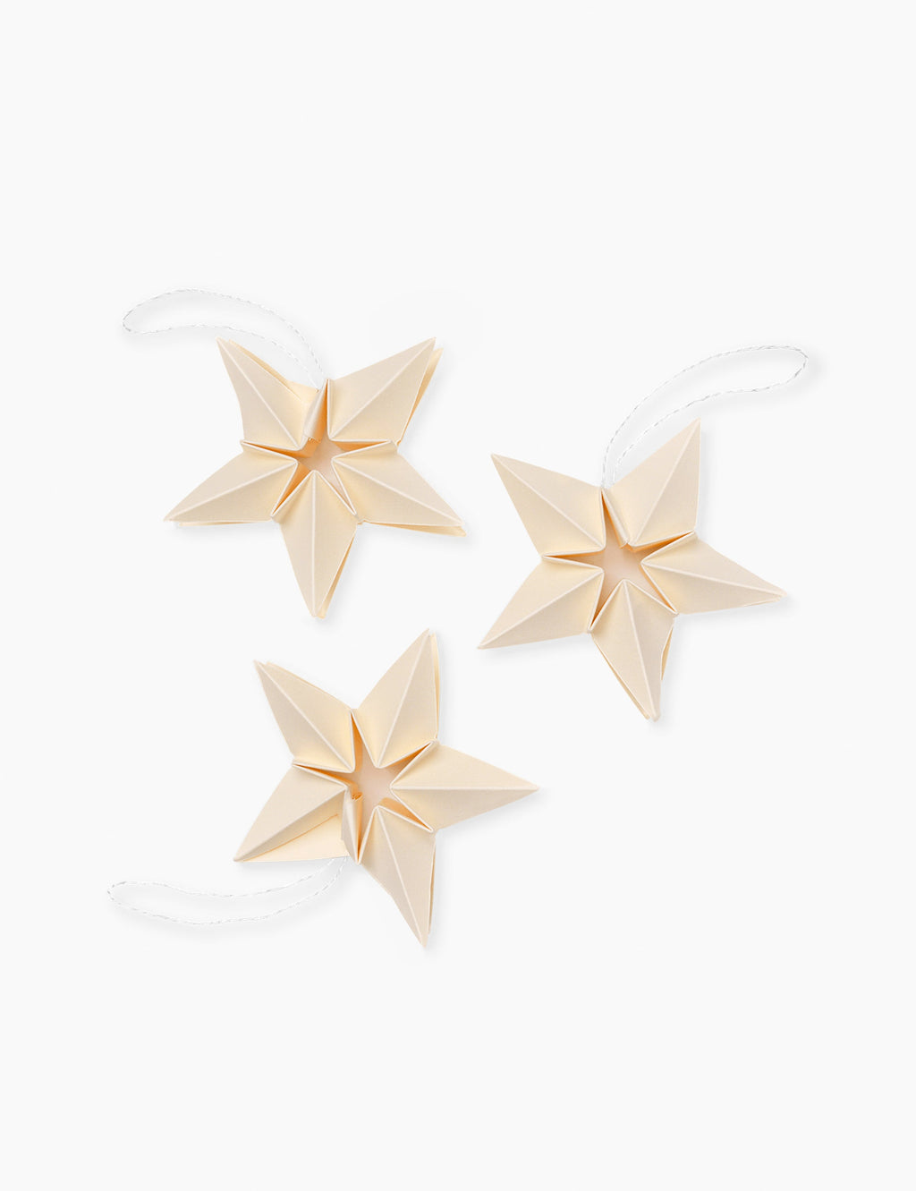 Lulu and Georgia - Amanda Paper Star Ornaments (Set of 3) by Ferm Living