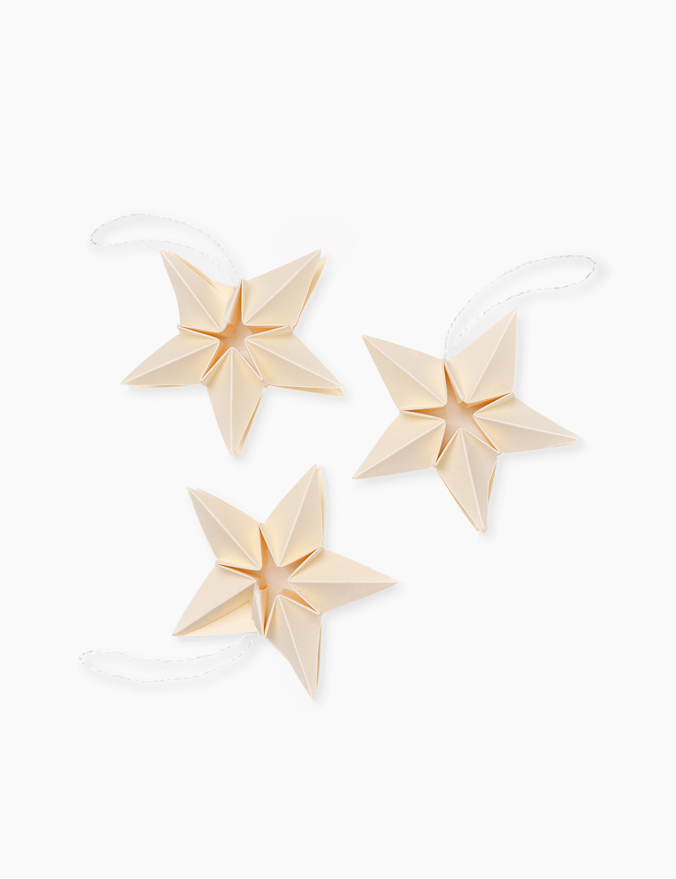 Lulu and Georgia - Amanda Paper Star Ornaments (Set of 3) by Ferm Living