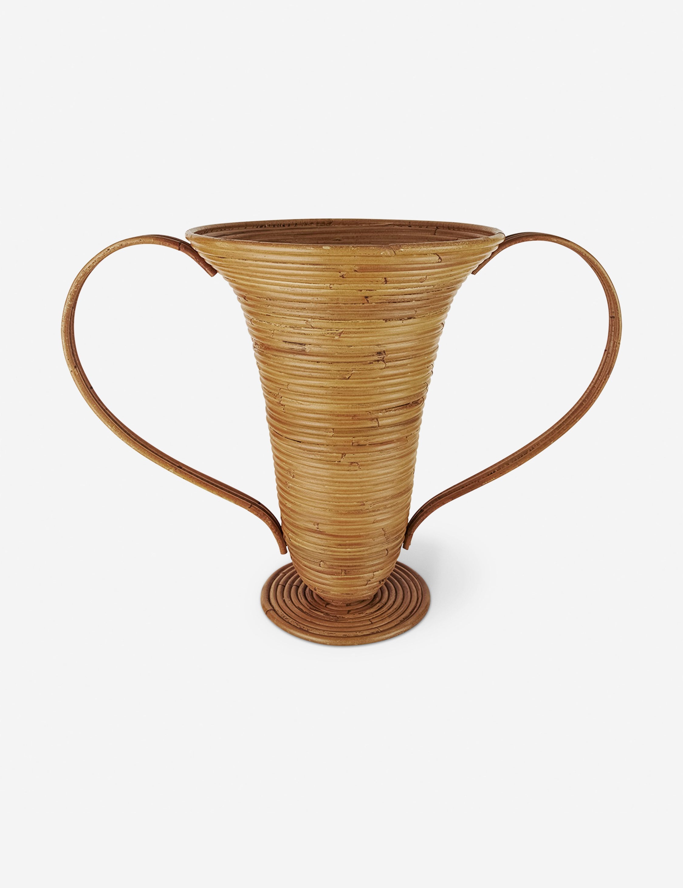 Lulu and Georgia - Amphora Decorative Rattan Vase by Ferm Living