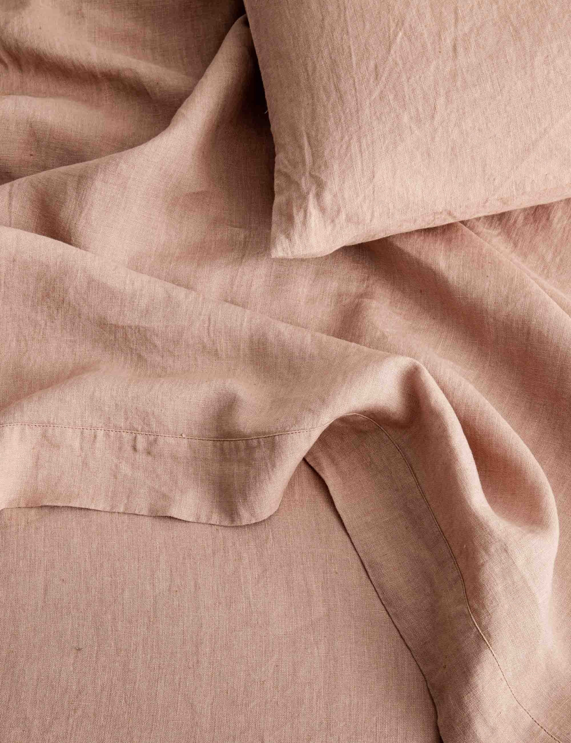 Lulu and Georgia - European Flax Linen Flat Sheet by Cultiver