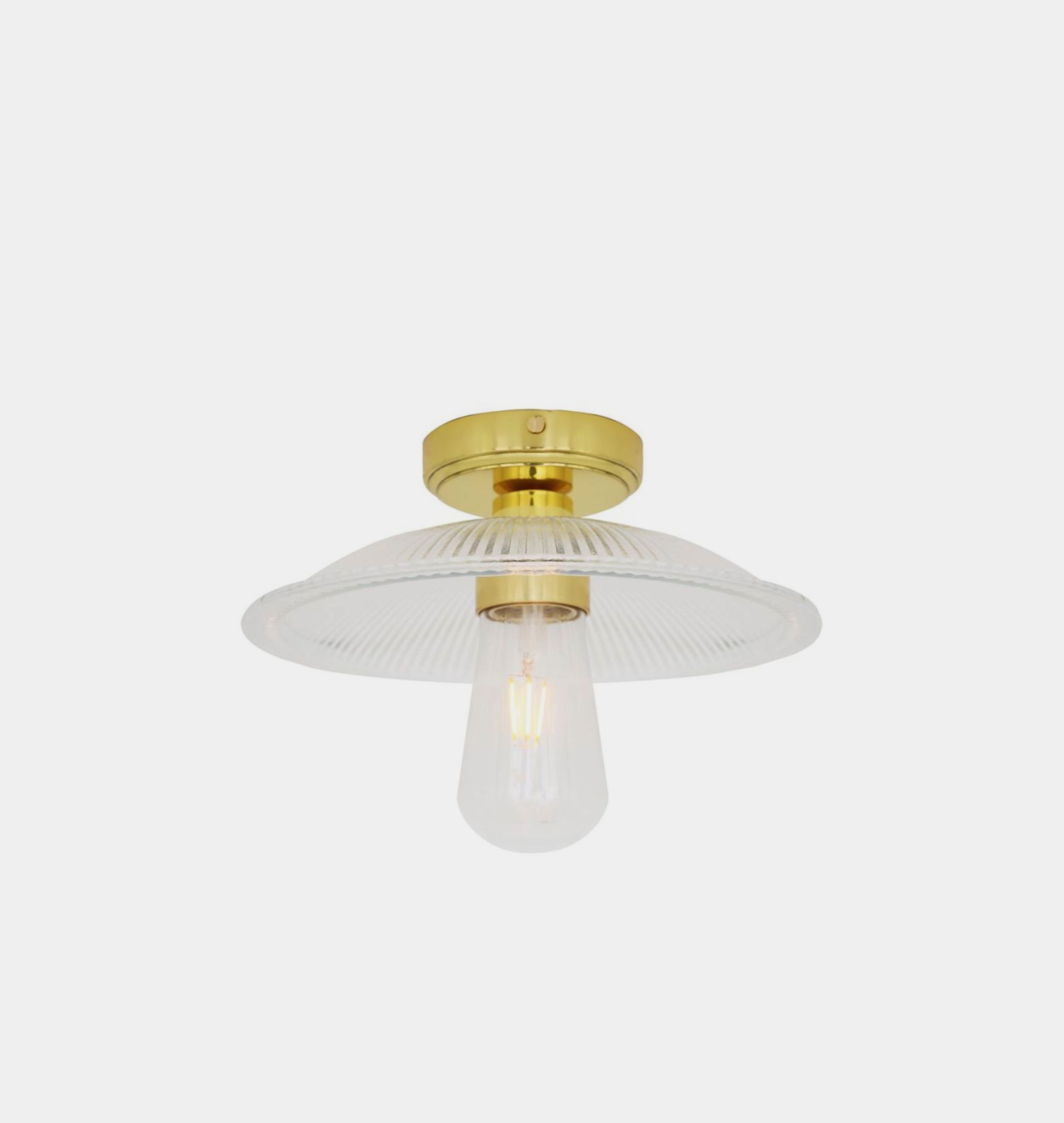 Amber Interiors - Gal Prismatic Flush Mount