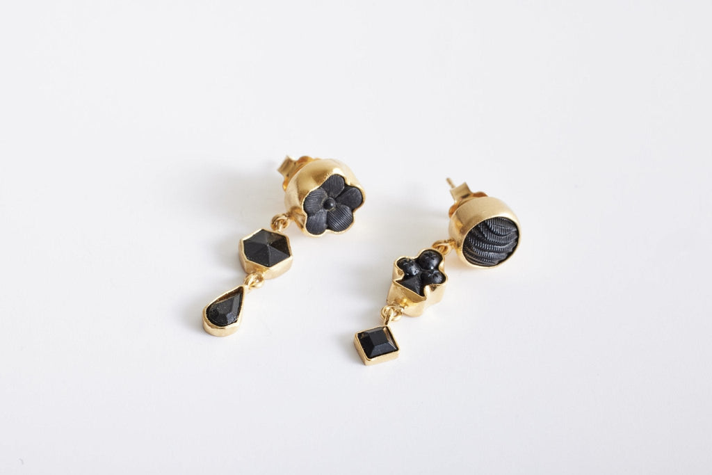Nicky Kehoe - Grainne Morton, Three Charm Drop Earring No. 8