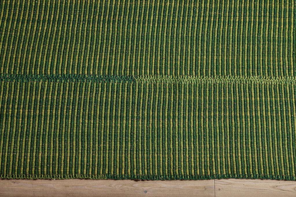 Nicky Kehoe - Green Wool Kilim, 9'9 x 11'11