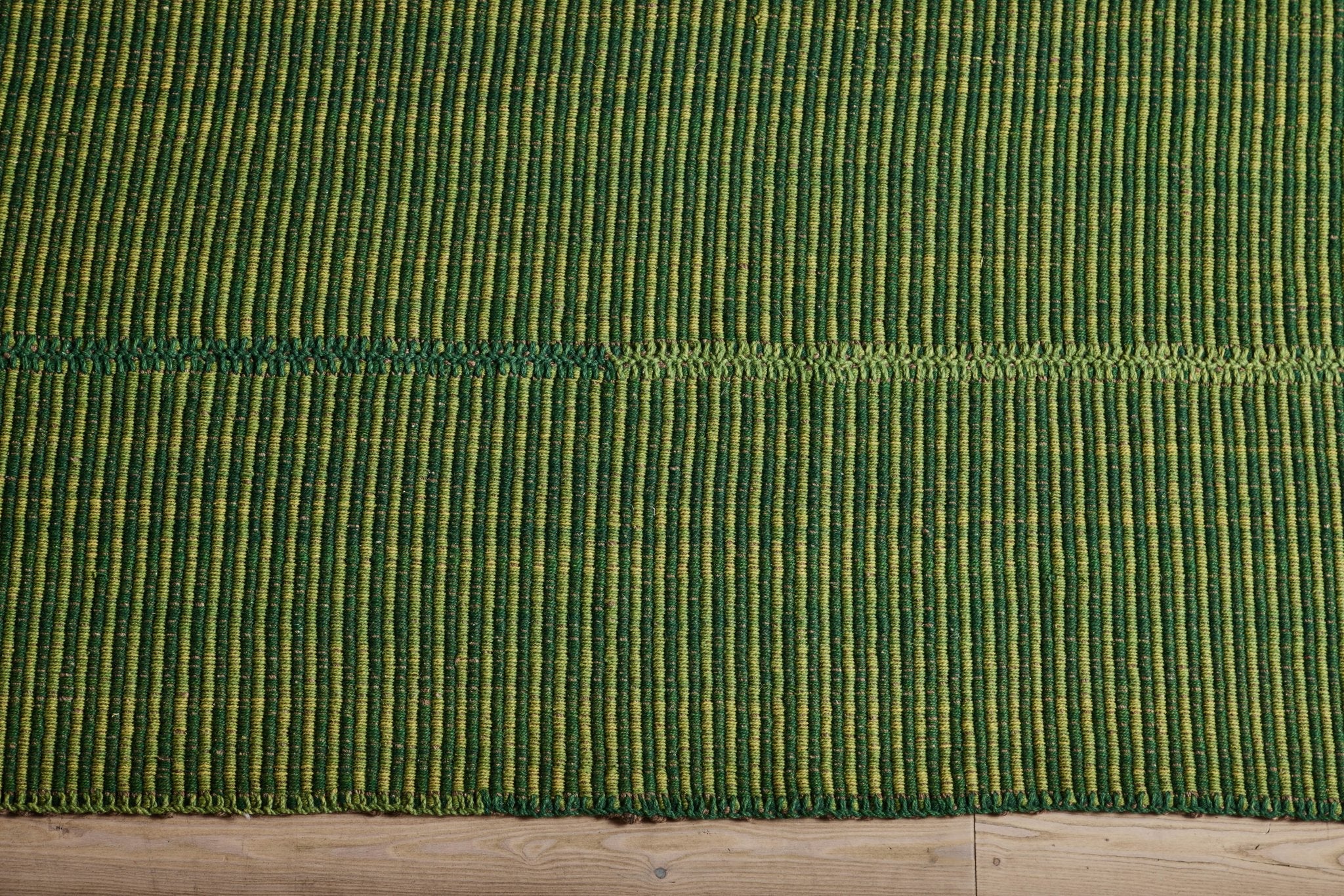 Nicky Kehoe - Green Wool Kilim, 9'9 x 11'11