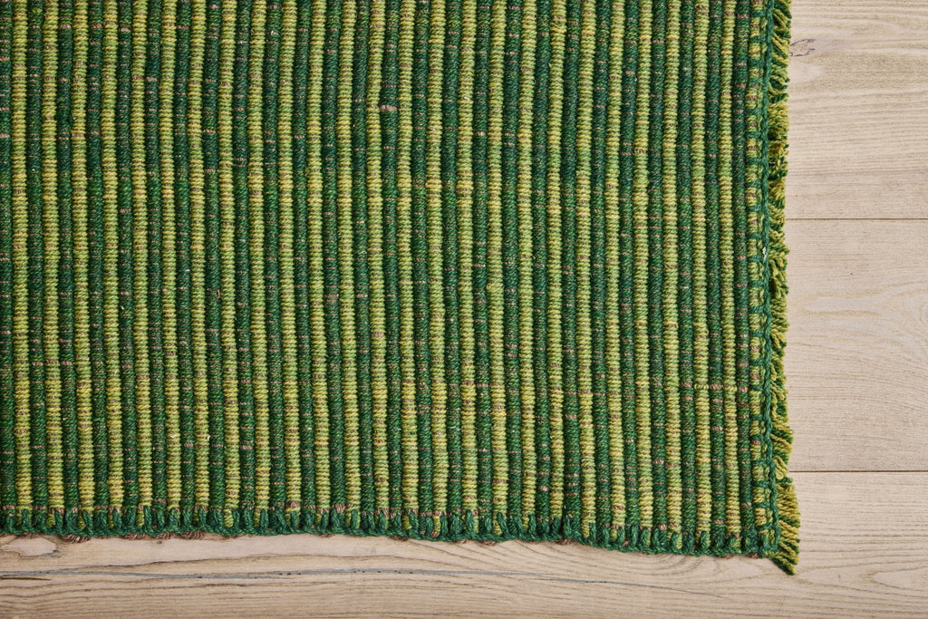 Nicky Kehoe - Green Wool Kilim, 9'9 x 11'11