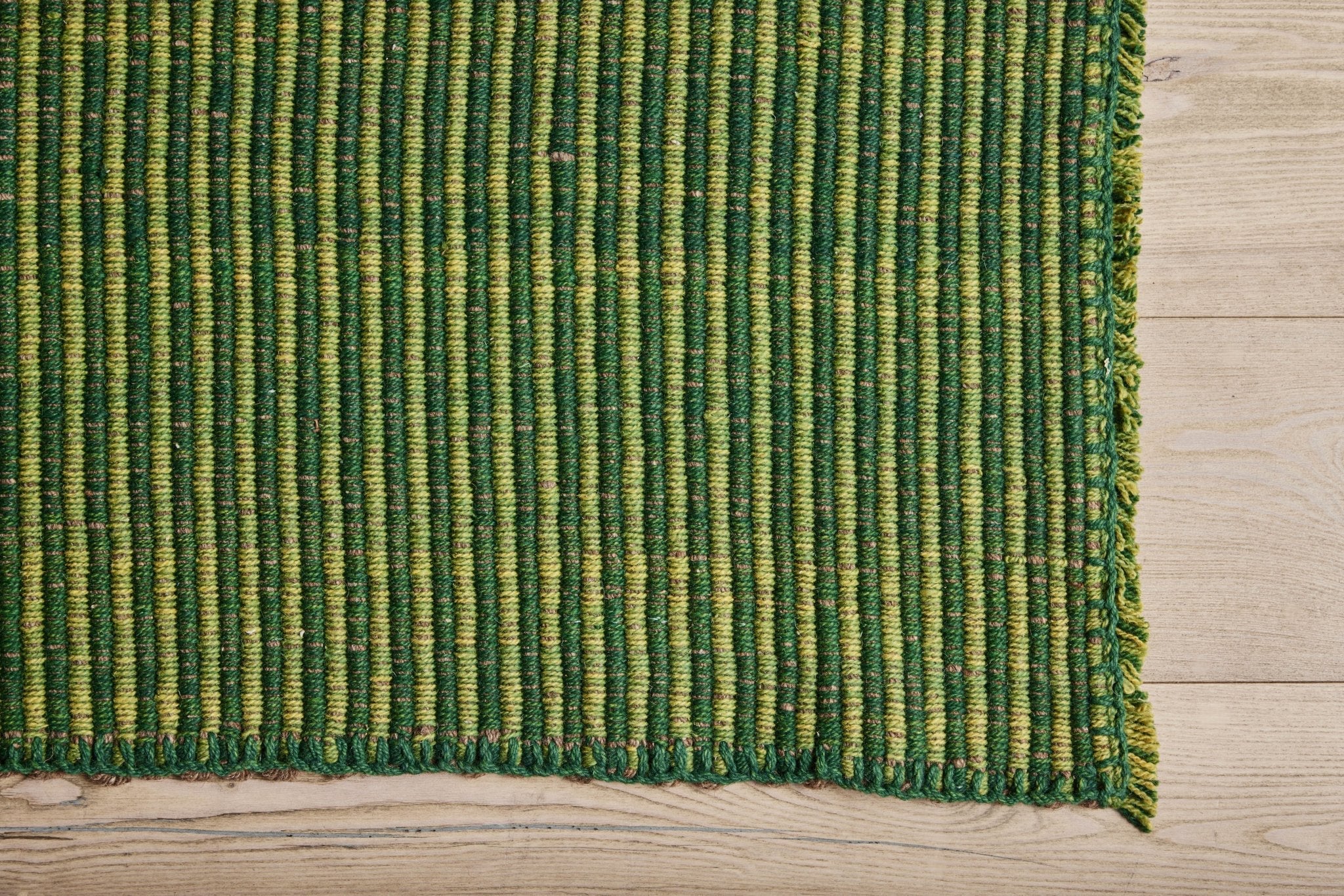 Nicky Kehoe - Green Wool Kilim, 9'9 x 11'11