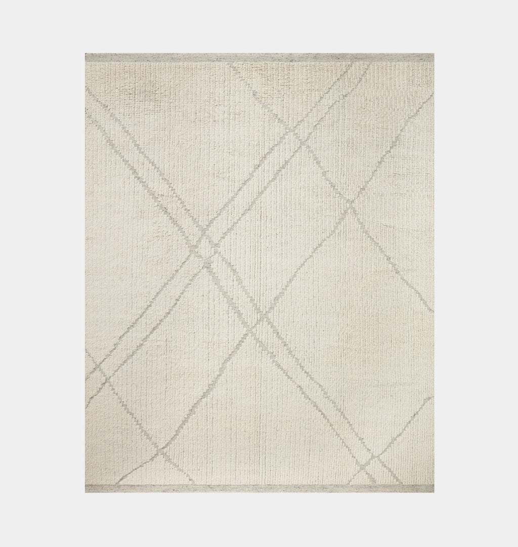 Amber Interiors - Gwyneth GWY - 03 Ivory / Silver Area Rug
