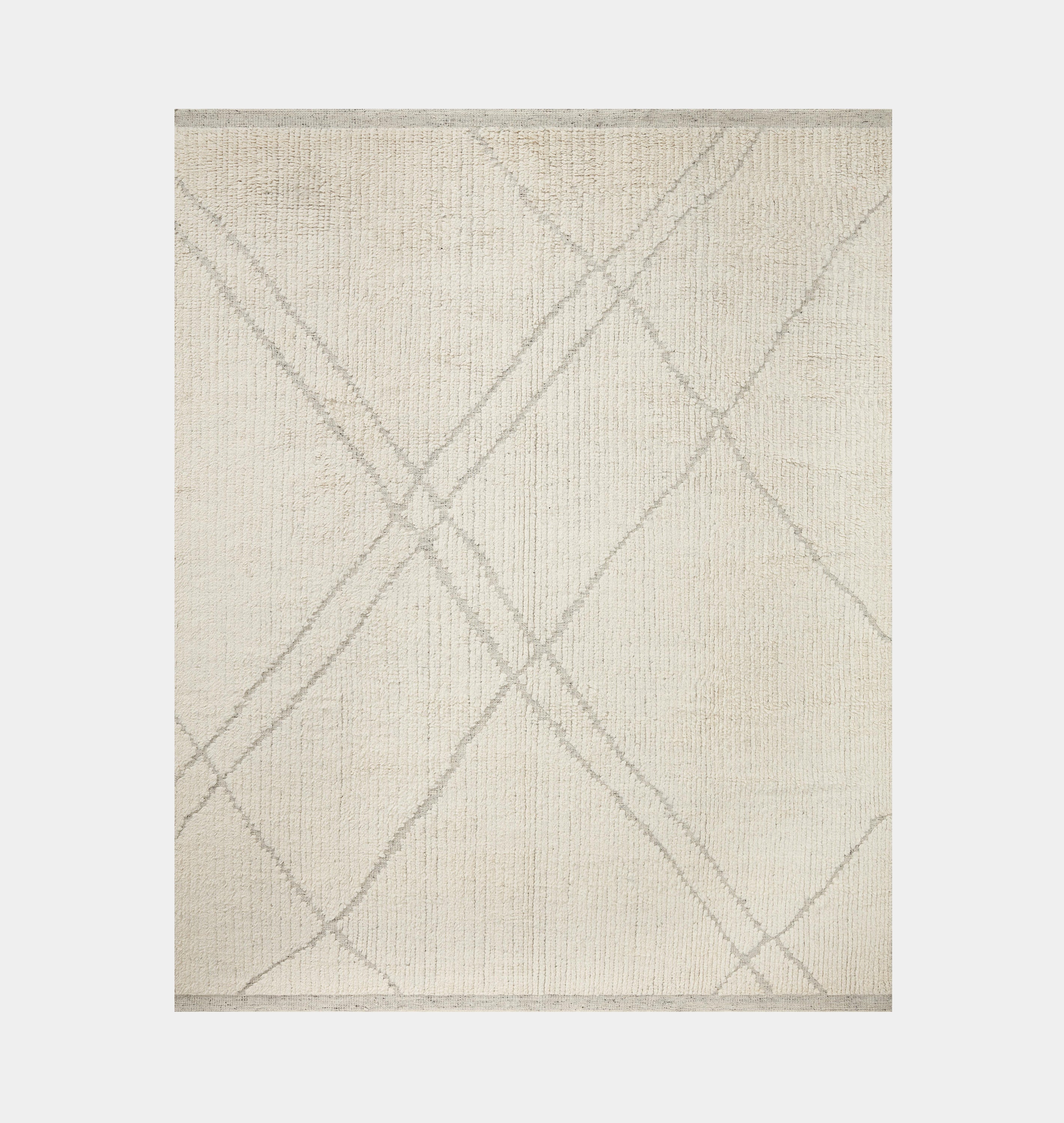 Amber Interiors - Gwyneth GWY - 03 Ivory / Silver Area Rug