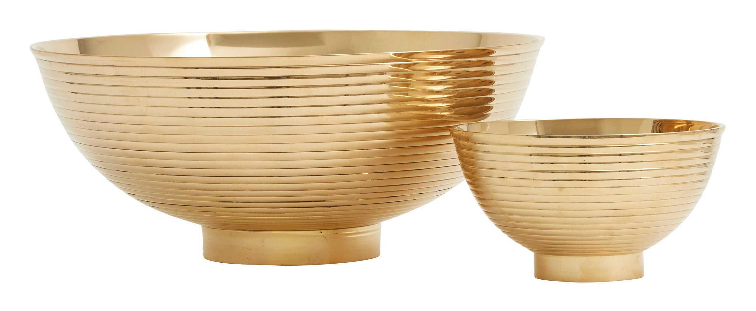 Jayson Home - Brass Ridged Bowls