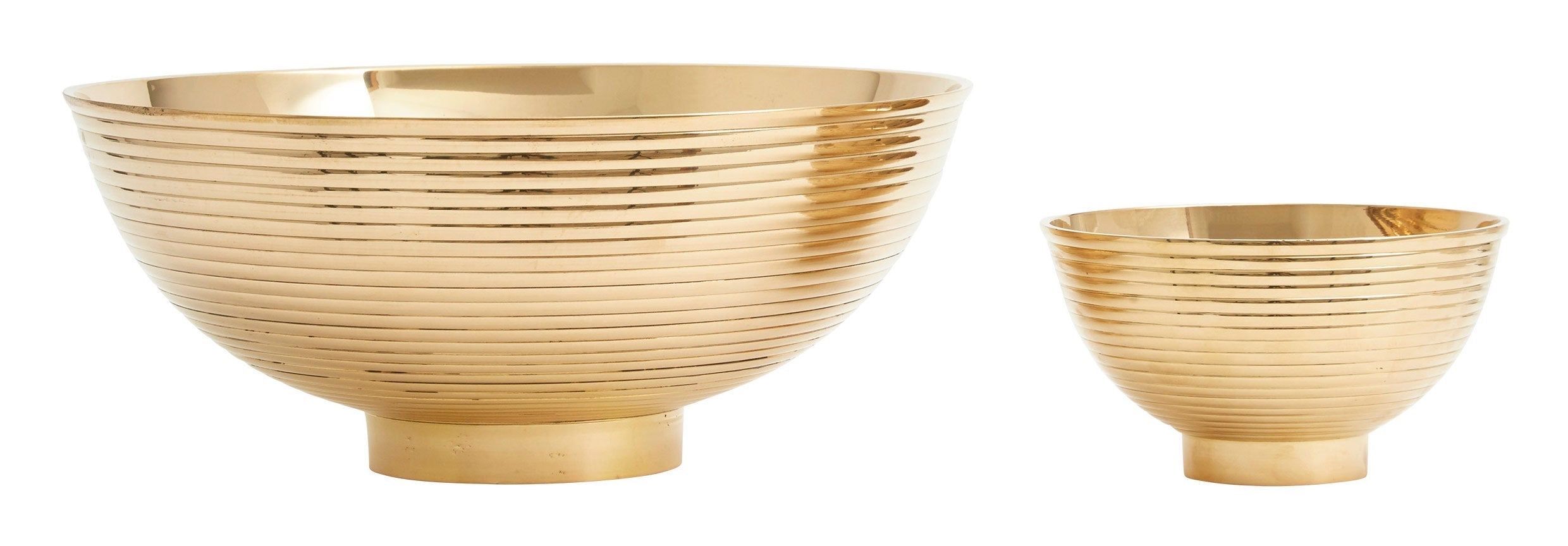 Jayson Home - Brass Ridged Bowls